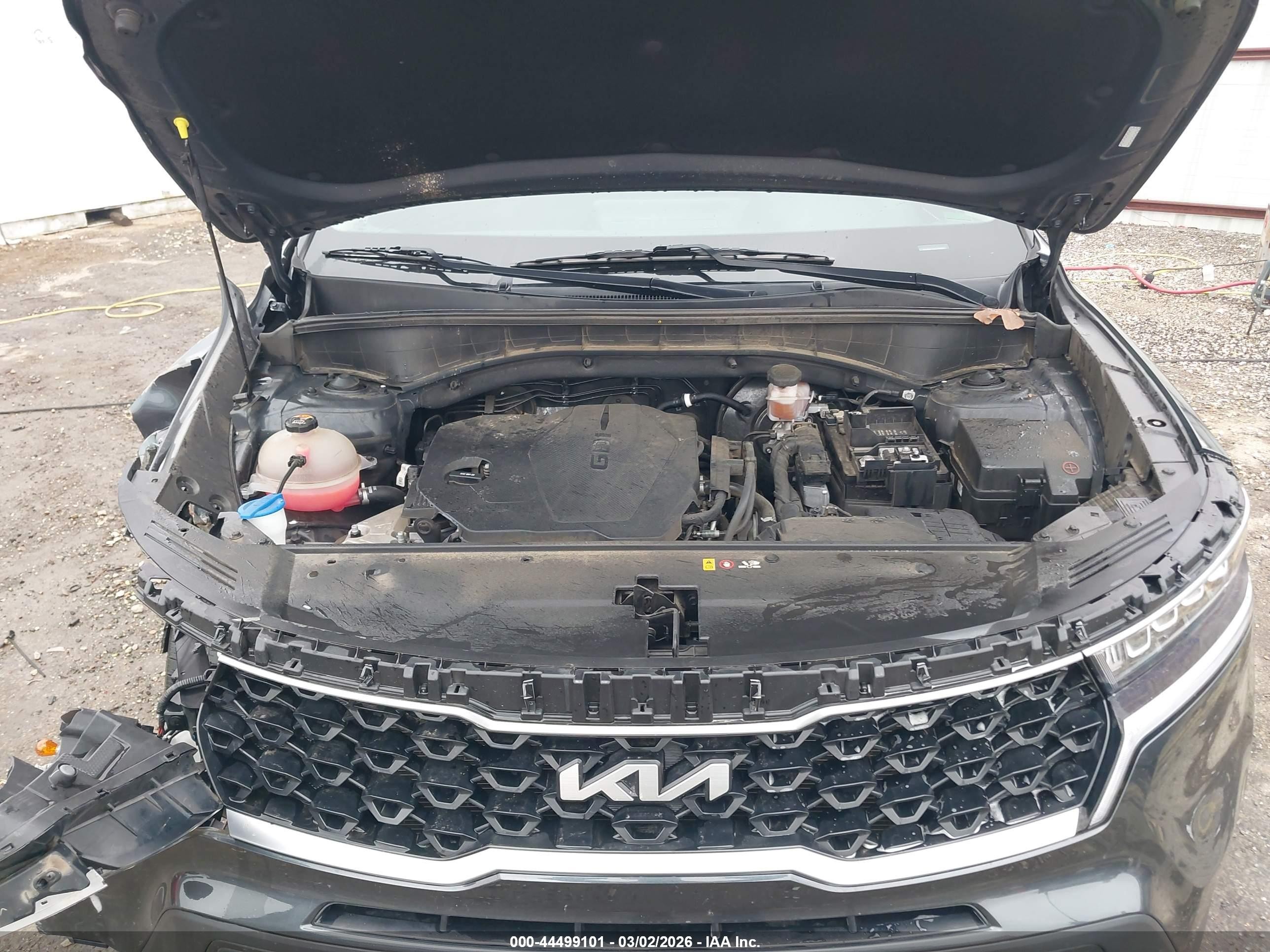 2022 Kia Sorento Lx Gray vin: 5XYRG4LC9NG137021