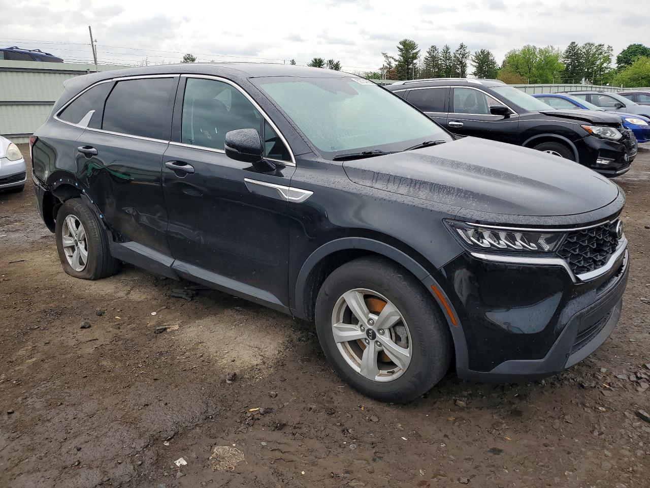 2021 Kia Sorento Lx Черный vin: 5XYRGDLC9MG017671