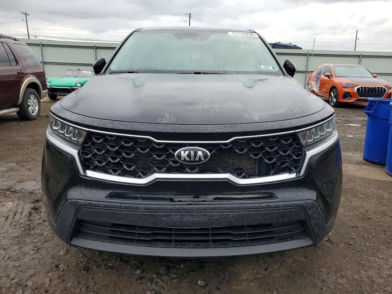 2021 Kia Sorento Lx Черный vin: 5XYRGDLC9MG017671