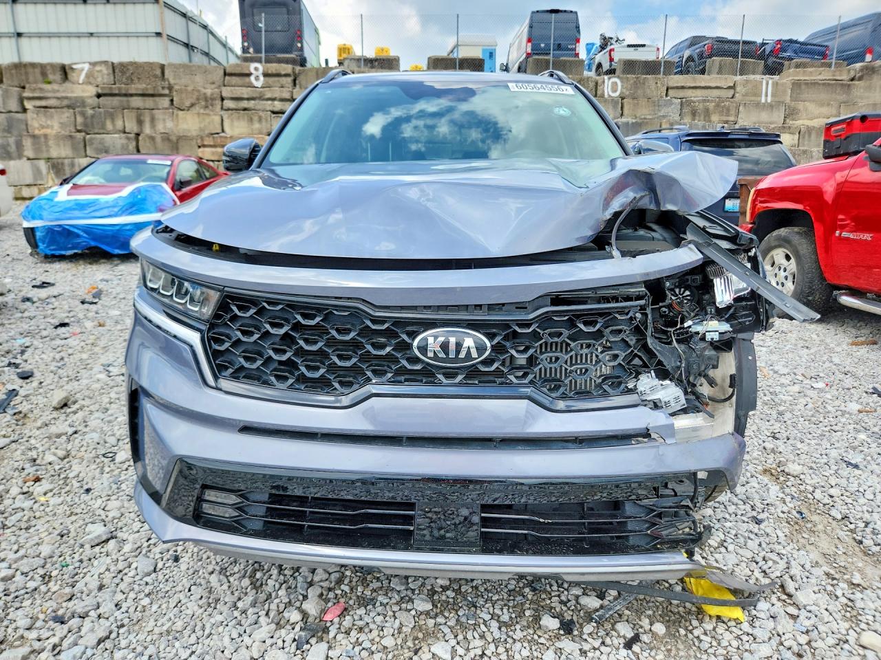 2021 Kia Sorento Ex Blue vin: 5XYRH4LF5MG071606