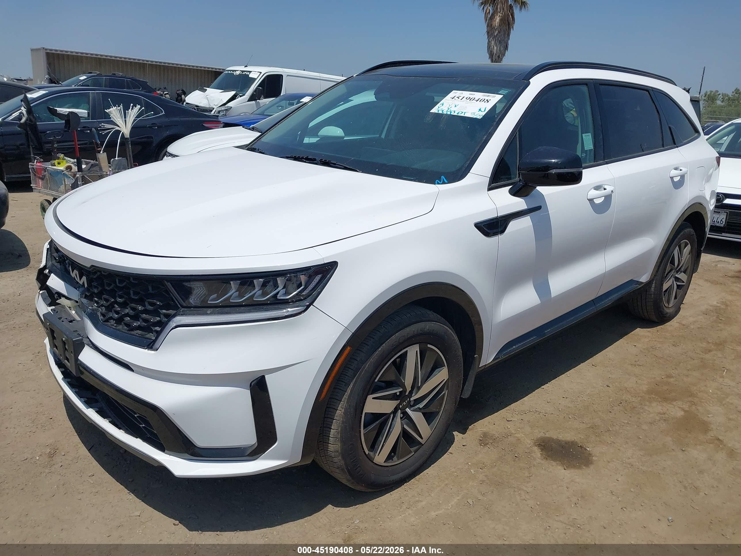 2023 Kia Sorento Ex Белый vin: 5XYRH4LF5PG223260