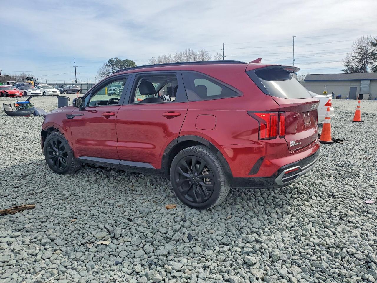2023 Kia Sorento Sx Burgundy vin: 5XYRK4LF2PG198836