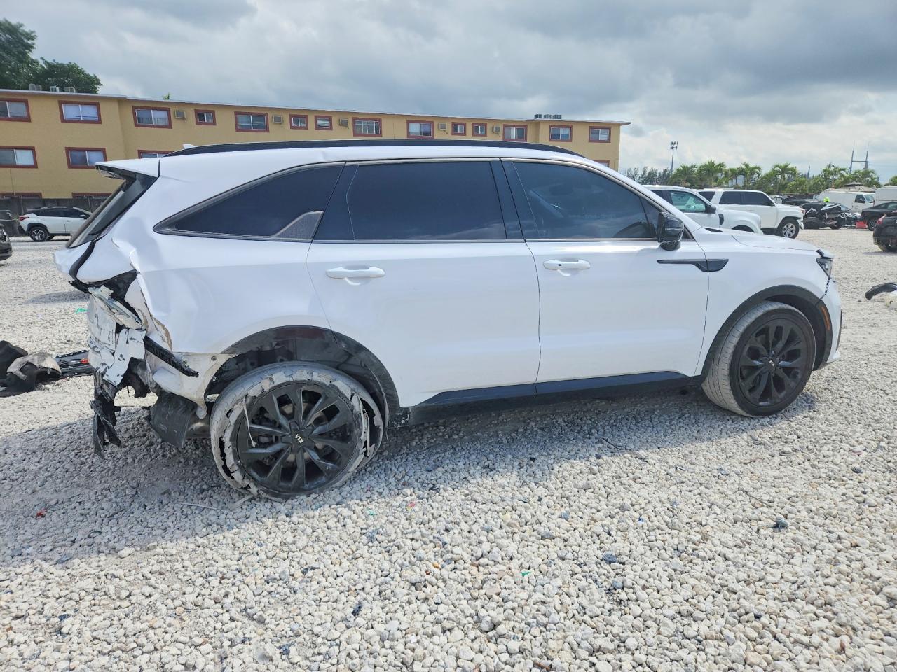2021 Kia Sorento Sx Prestige White vin: 5XYRK4LFXMG038196