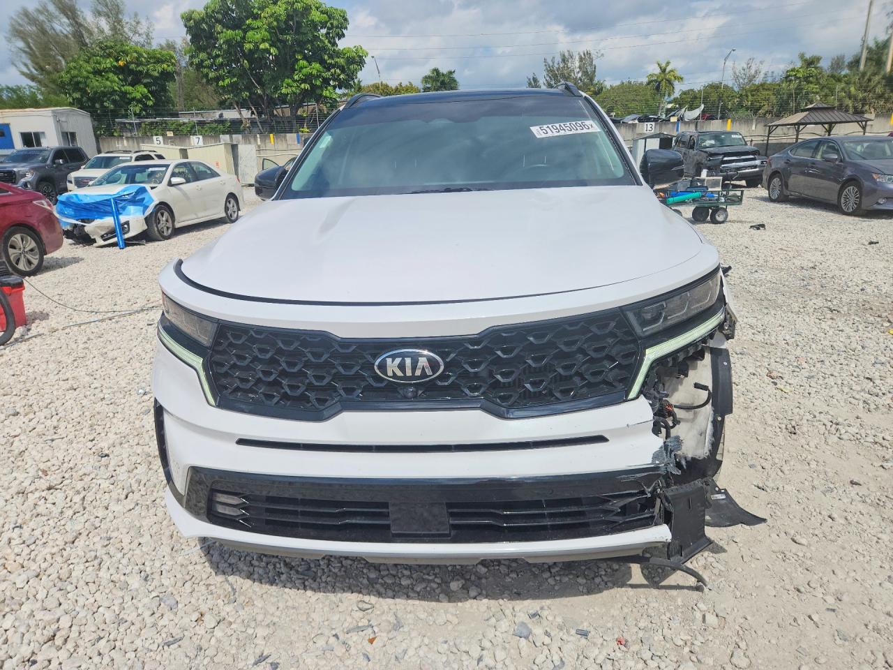 2021 Kia Sorento Sx Prestige White vin: 5XYRK4LFXMG038196