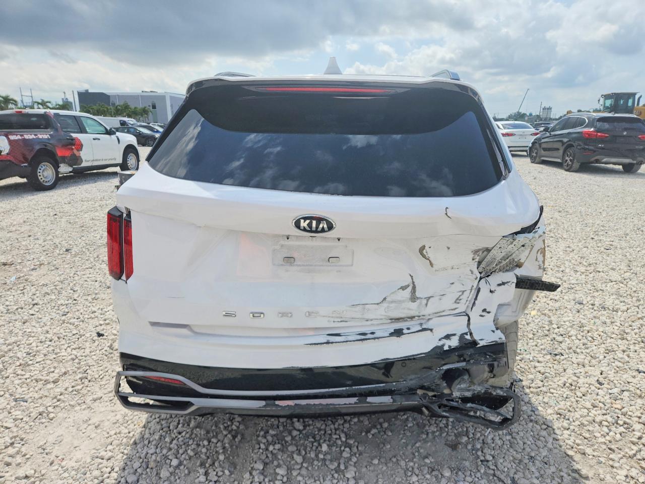 2021 Kia Sorento Sx Prestige White vin: 5XYRK4LFXMG038196