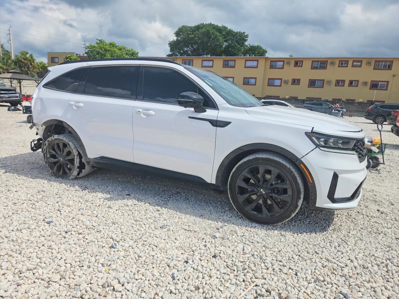 2021 Kia Sorento Sx Prestige White vin: 5XYRK4LFXMG038196