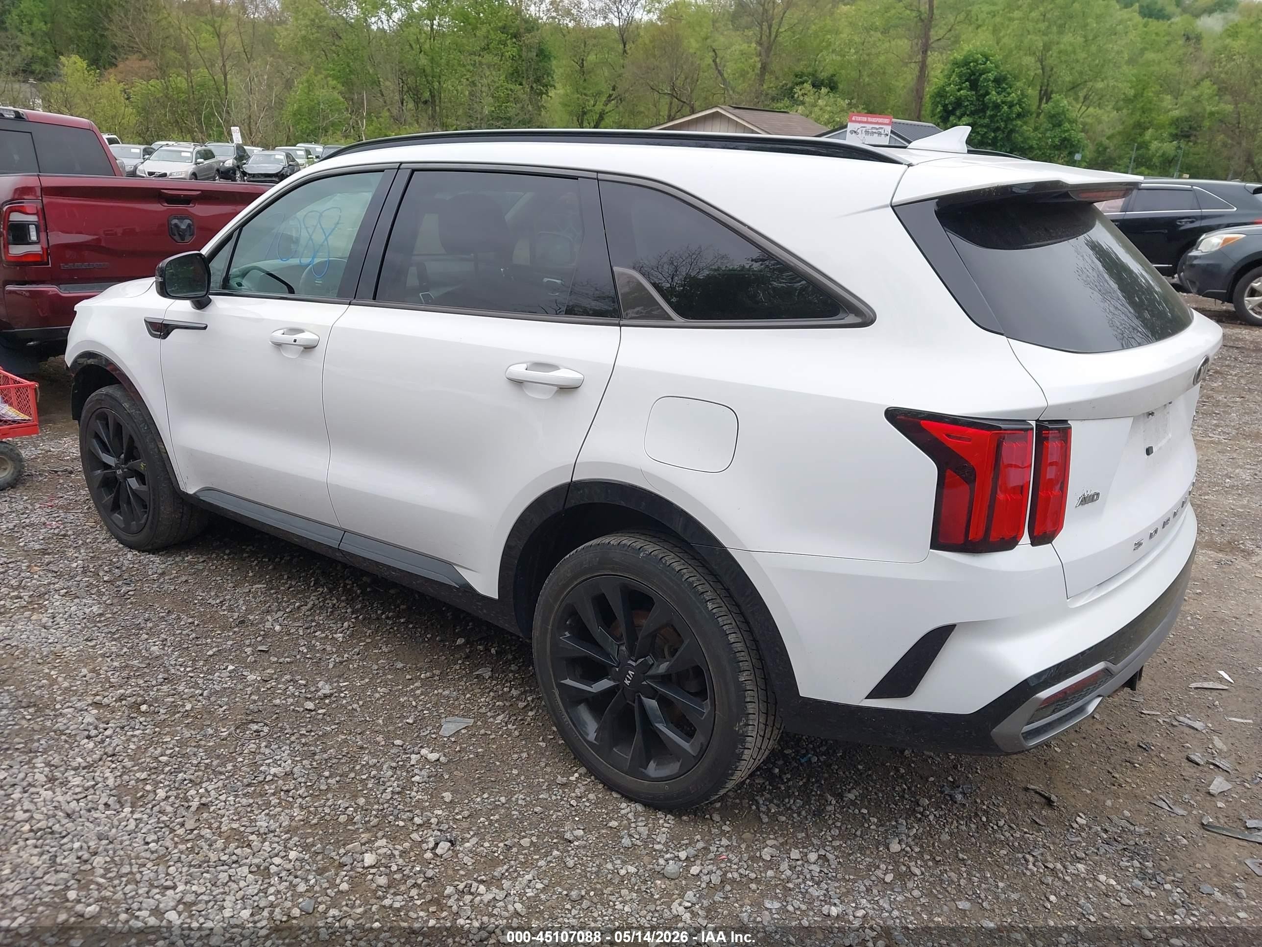2021 Kia Sorento Sx White vin: 5XYRKDLF7MG016429