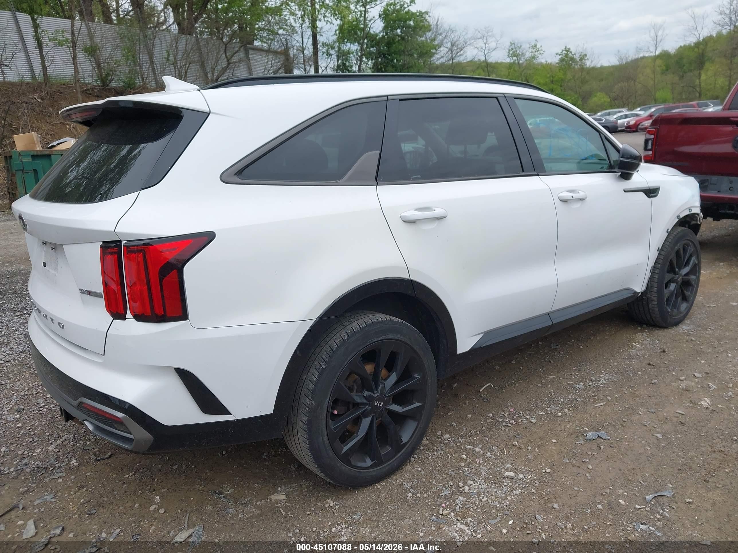 2021 Kia Sorento Sx White vin: 5XYRKDLF7MG016429