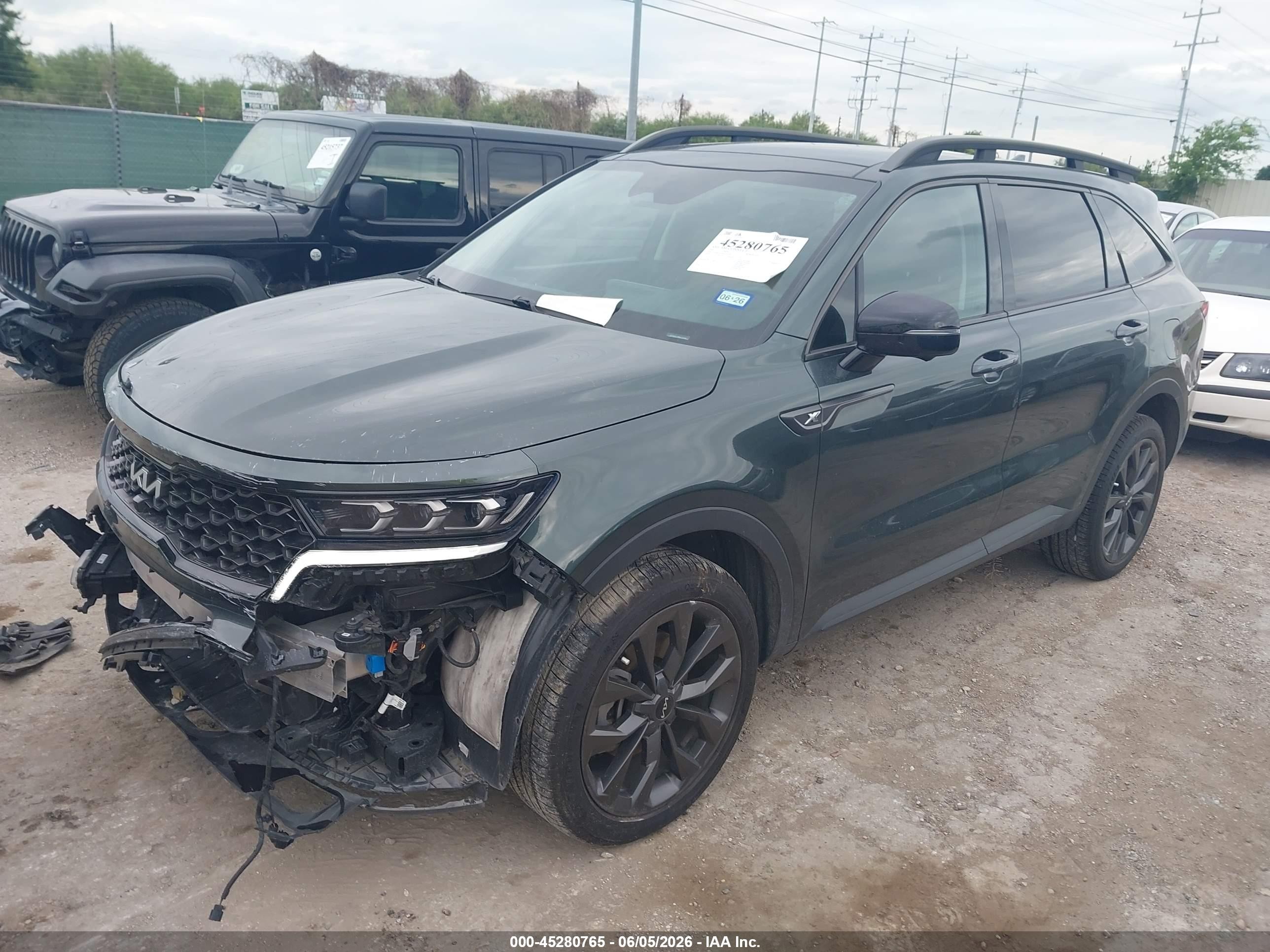 2022 Kia Sorento X-line Sx Prestige Black vin: 5XYRKDLF8NG125905