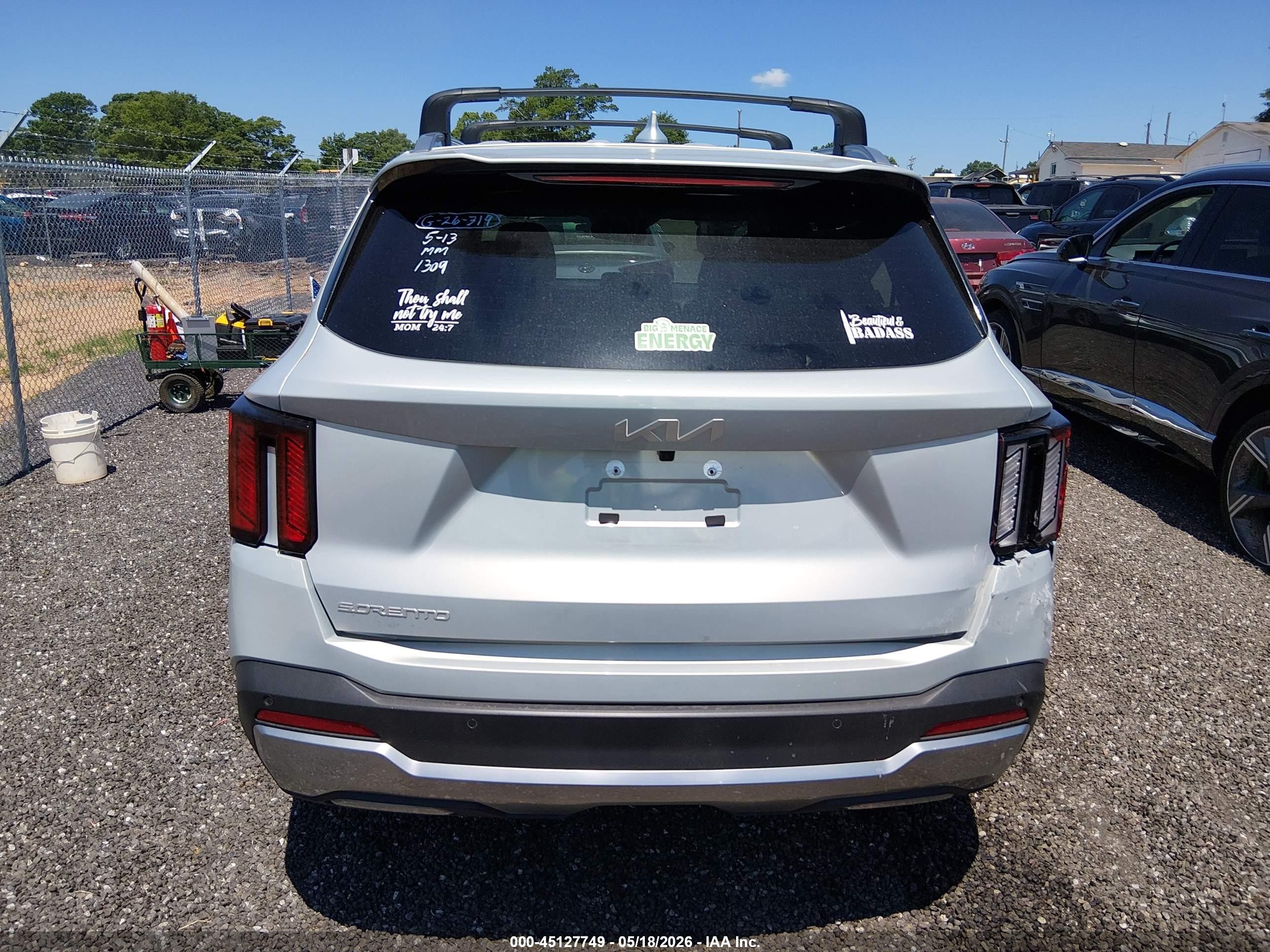 2026 Kia Sorento S Silver vin: 5XYRL4JC6TG431309
