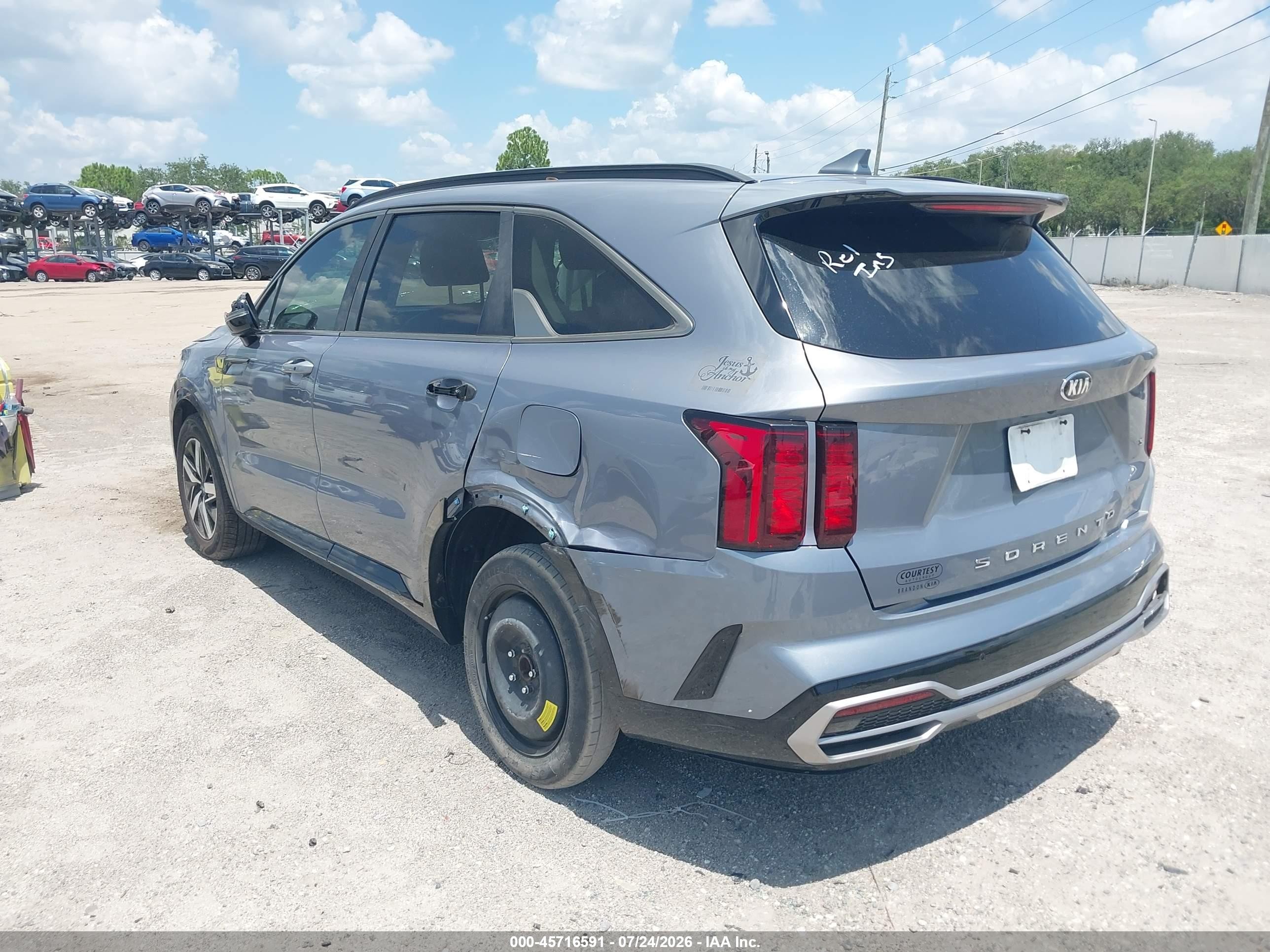 2021 Kia Sorento S Gray vin: 5XYRL4LC1MG018521