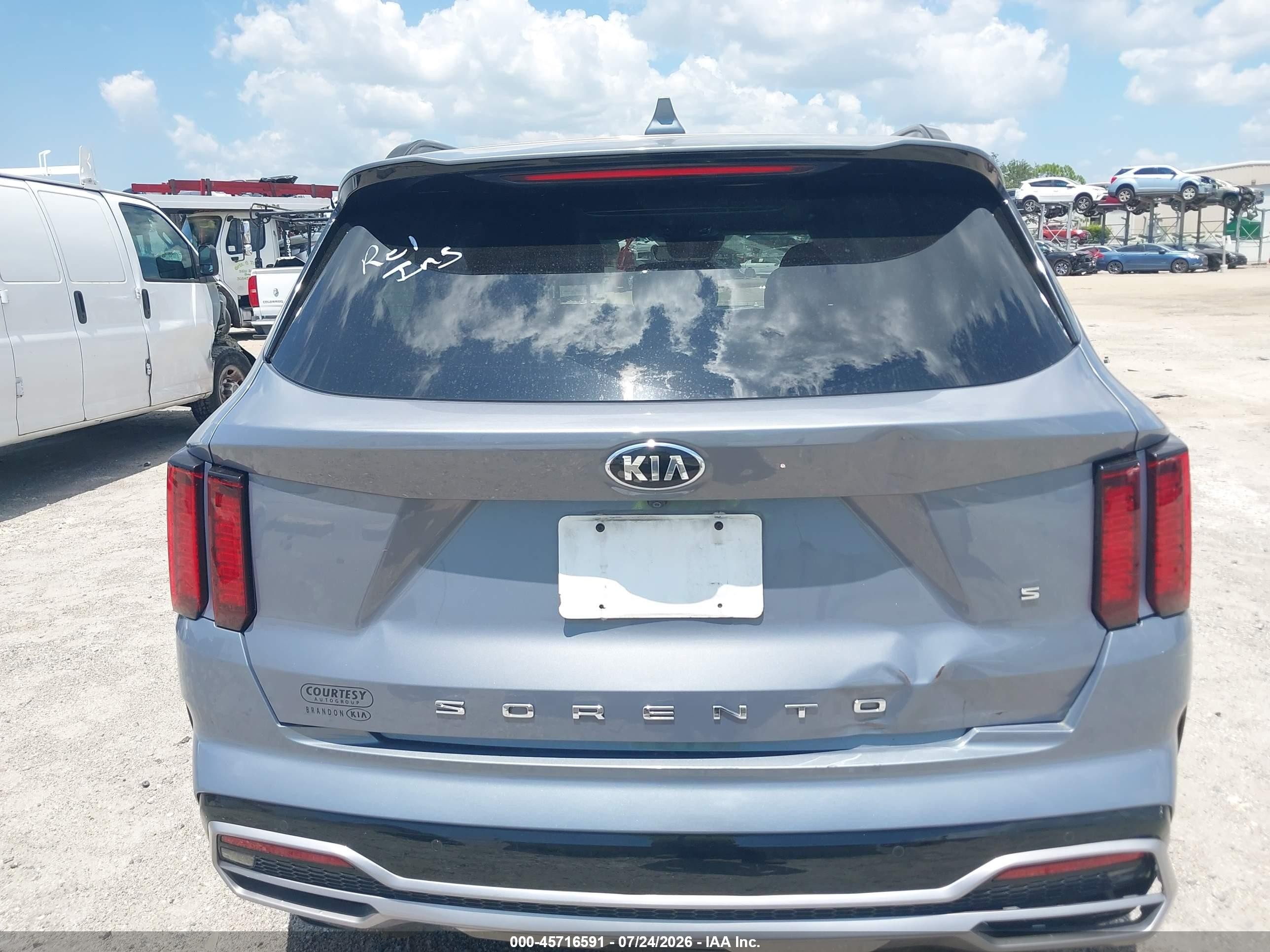 2021 Kia Sorento S Gray vin: 5XYRL4LC1MG018521