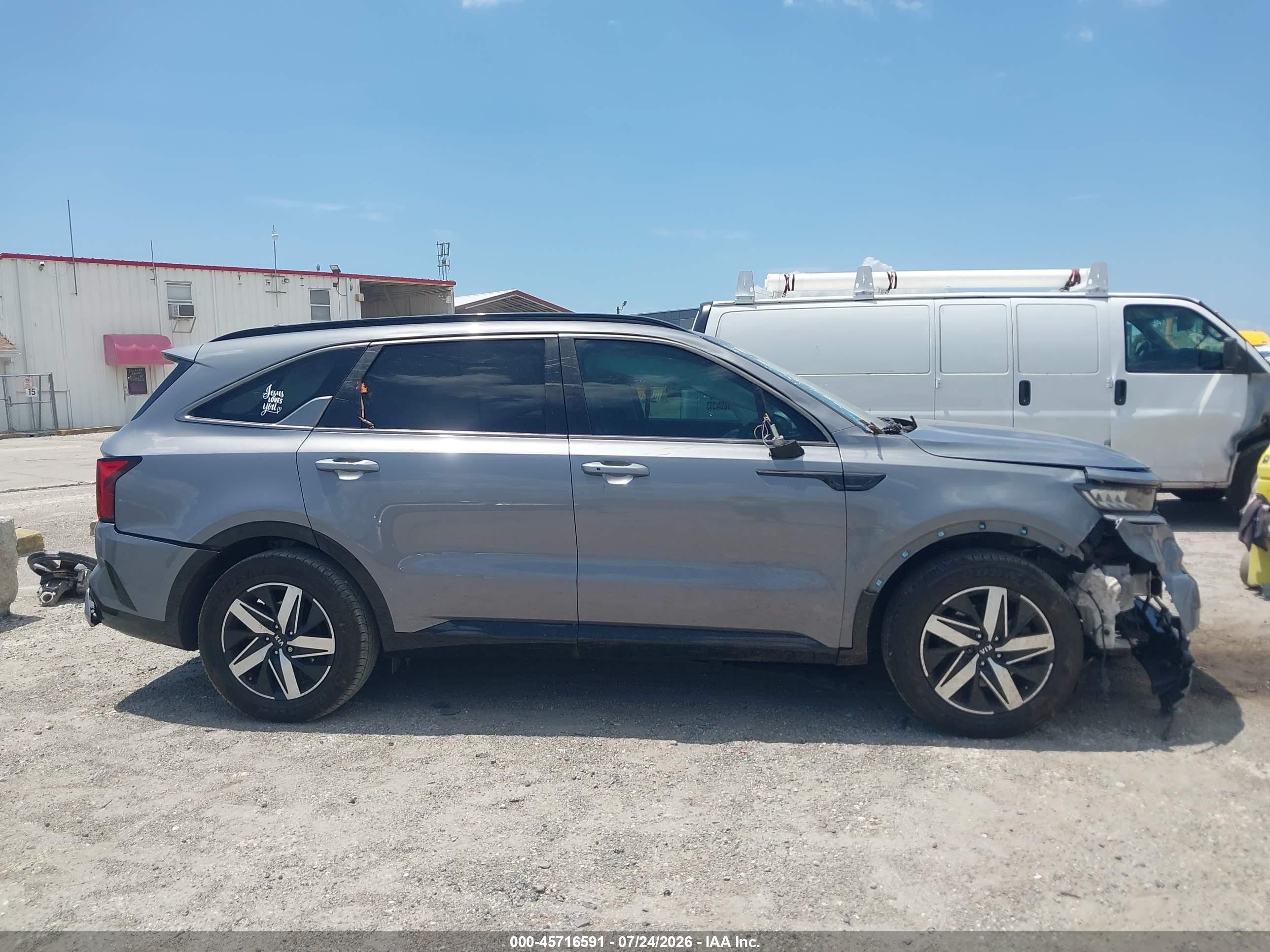 2021 Kia Sorento S Gray vin: 5XYRL4LC1MG018521