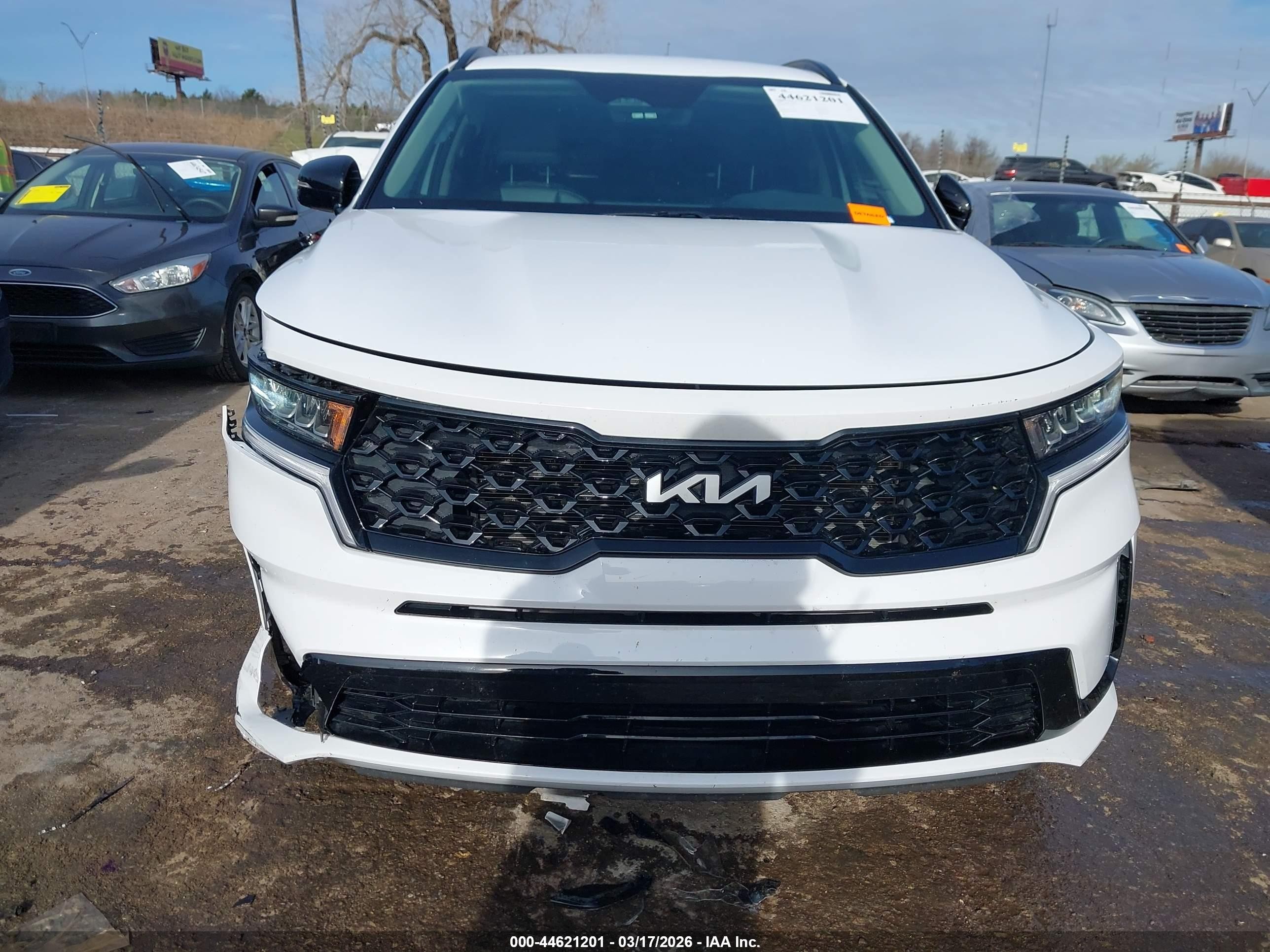 2023 Kia Sorento S White vin: 5XYRL4LC3PG234391