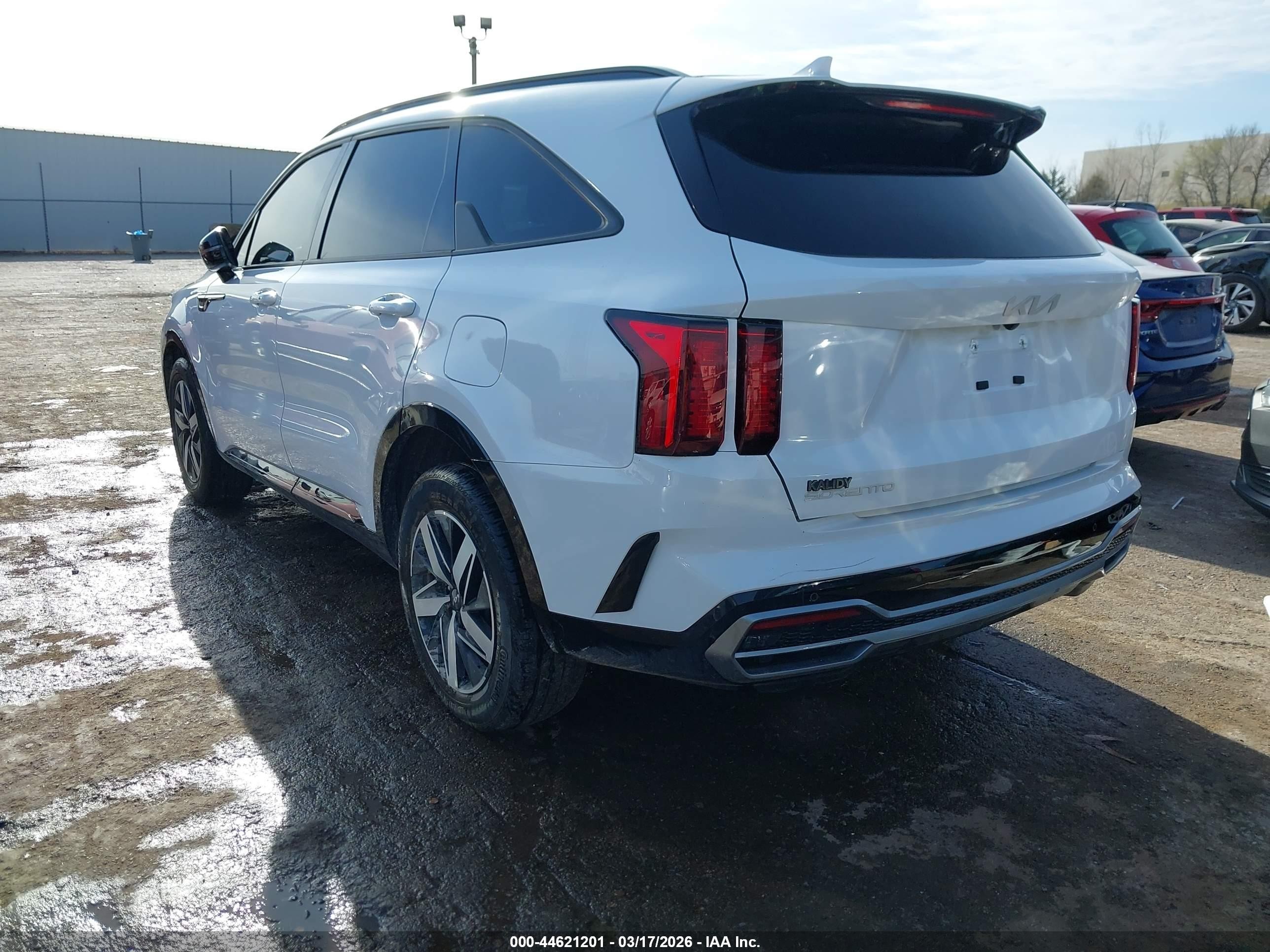 2023 Kia Sorento S White vin: 5XYRL4LC3PG234391