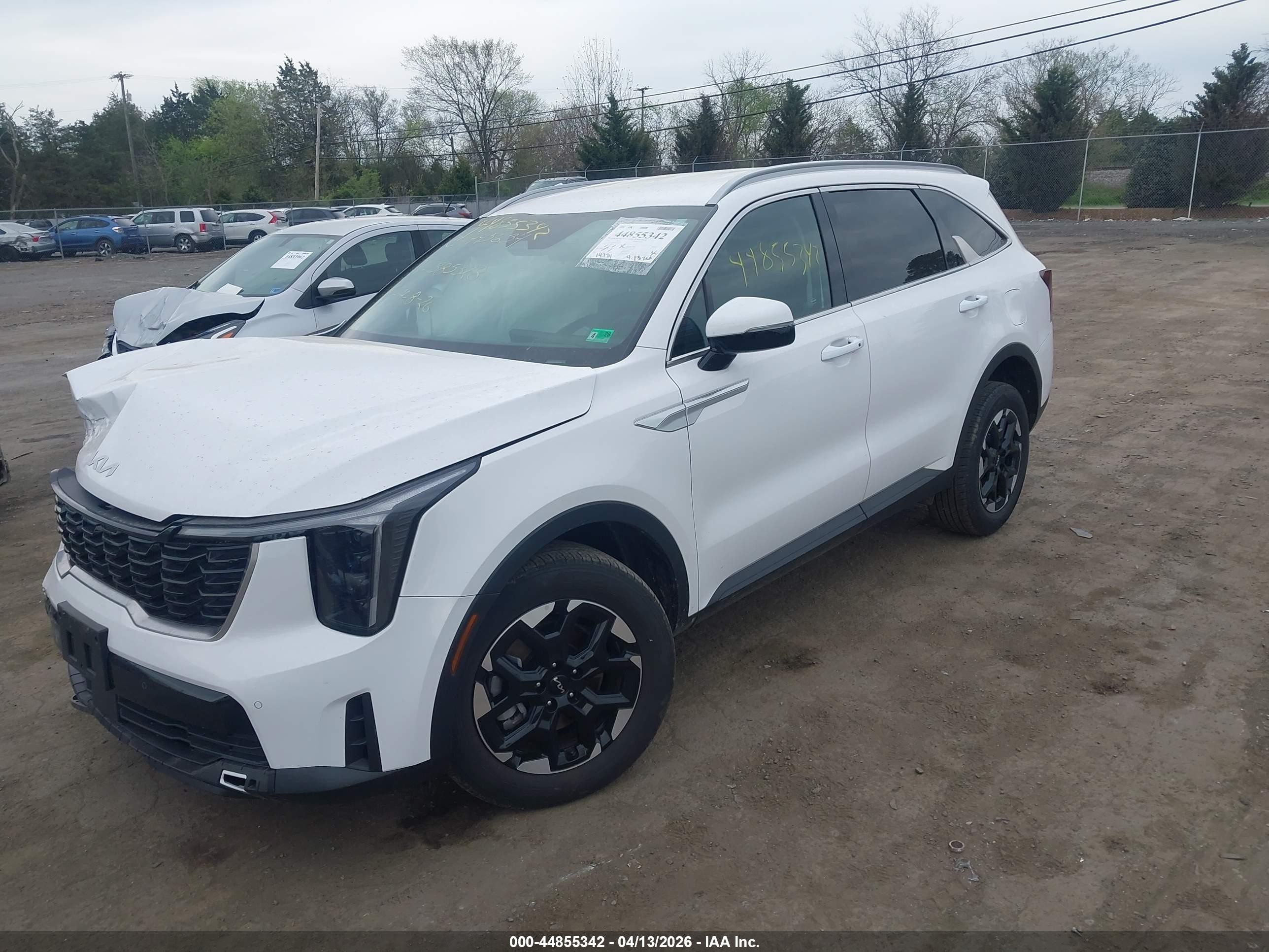2025 Kia Sorento S White vin: 5XYRLDJC0SG385328