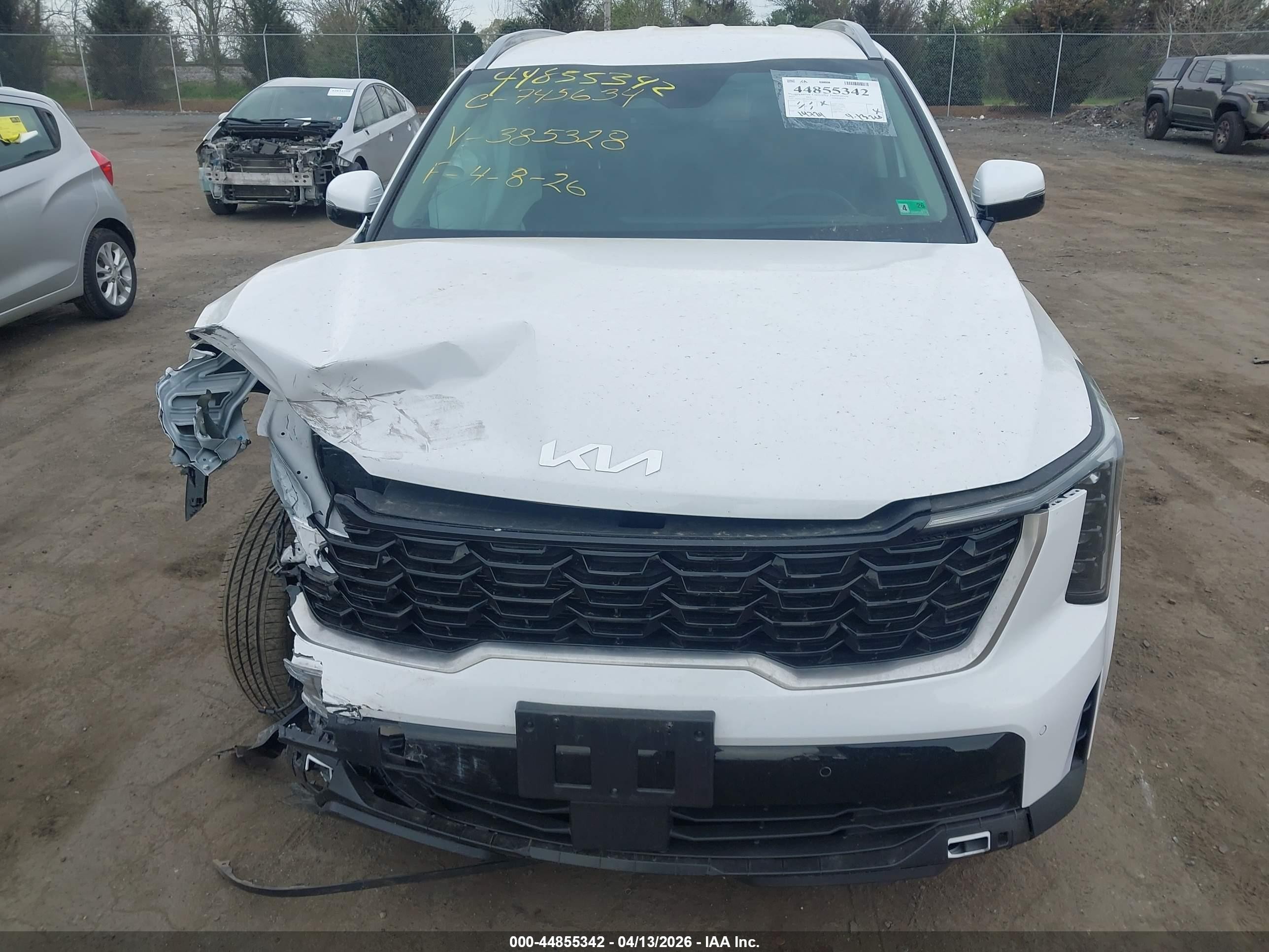 2025 Kia Sorento S White vin: 5XYRLDJC0SG385328