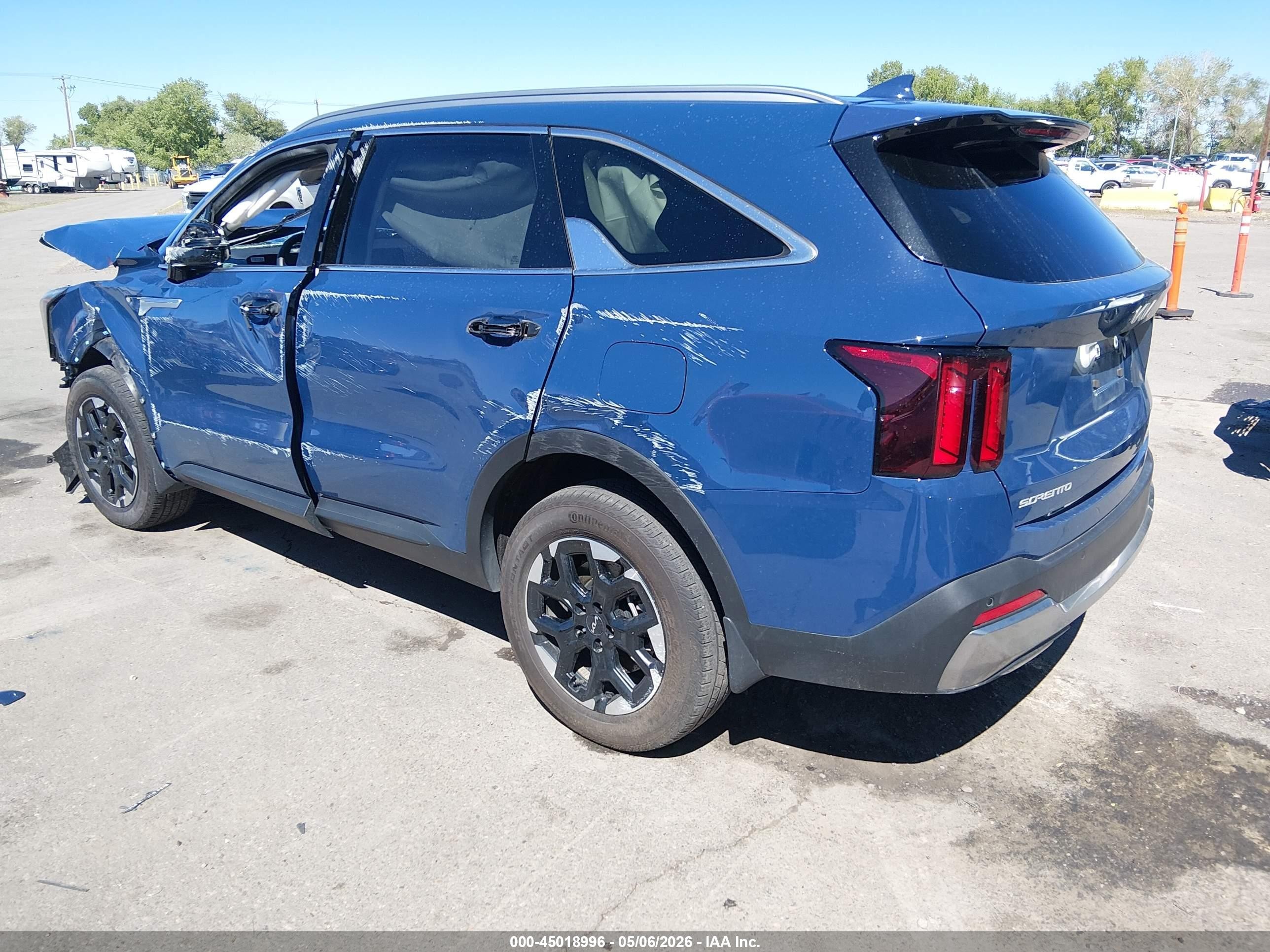2025 Kia Sorento S Синий vin: 5XYRLDJC9SG326455