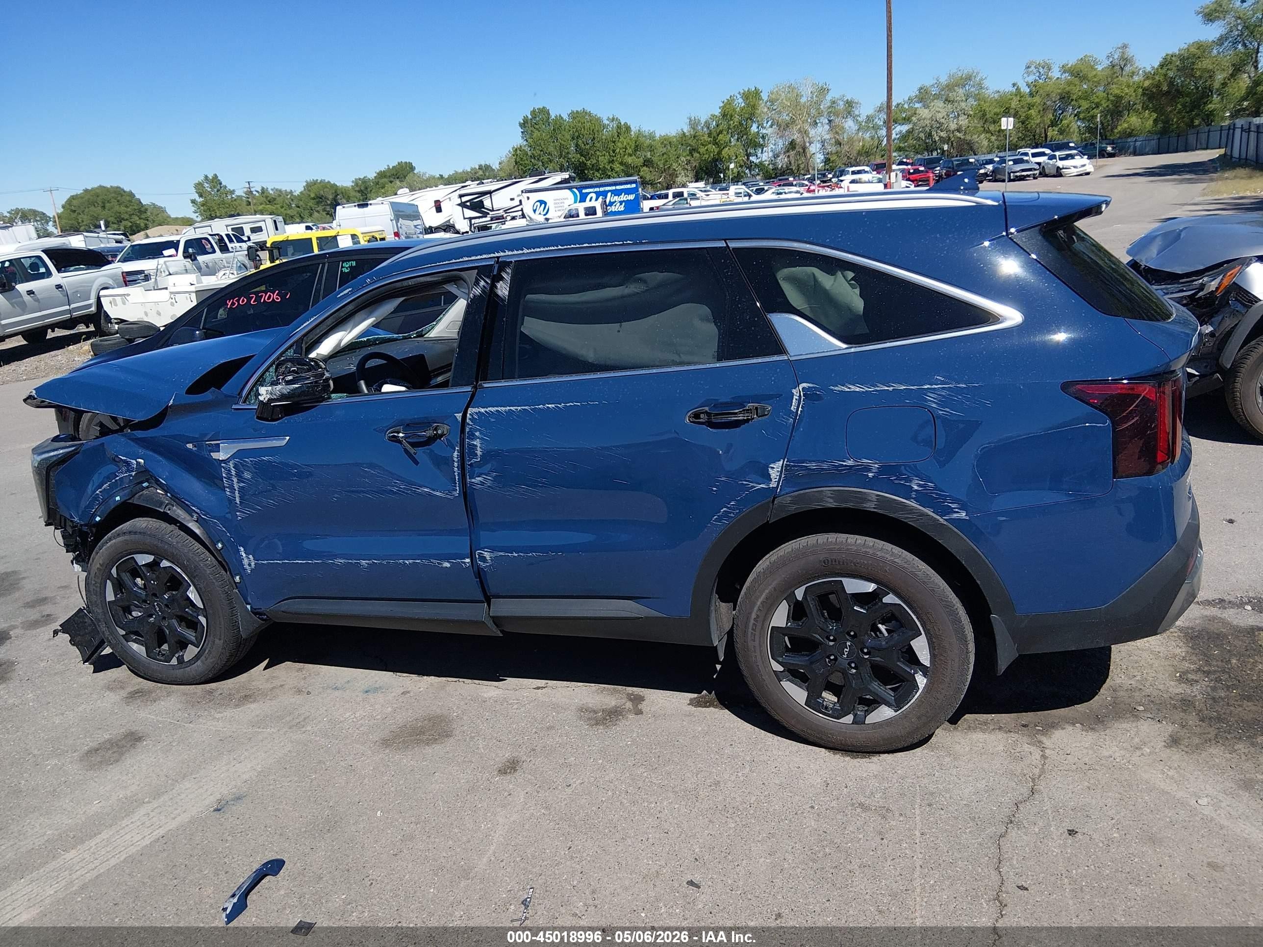 2025 Kia Sorento S Синий vin: 5XYRLDJC9SG326455