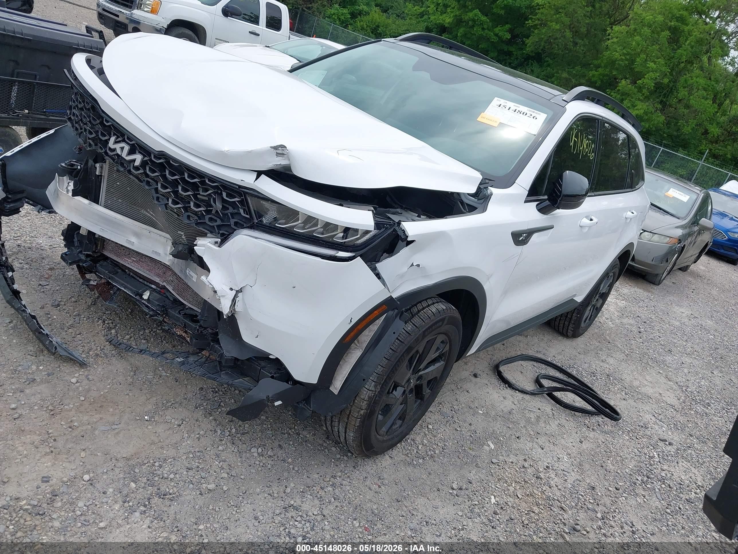 2022 Kia Sorento X-line S Белый vin: 5XYRLDLC5NG140915