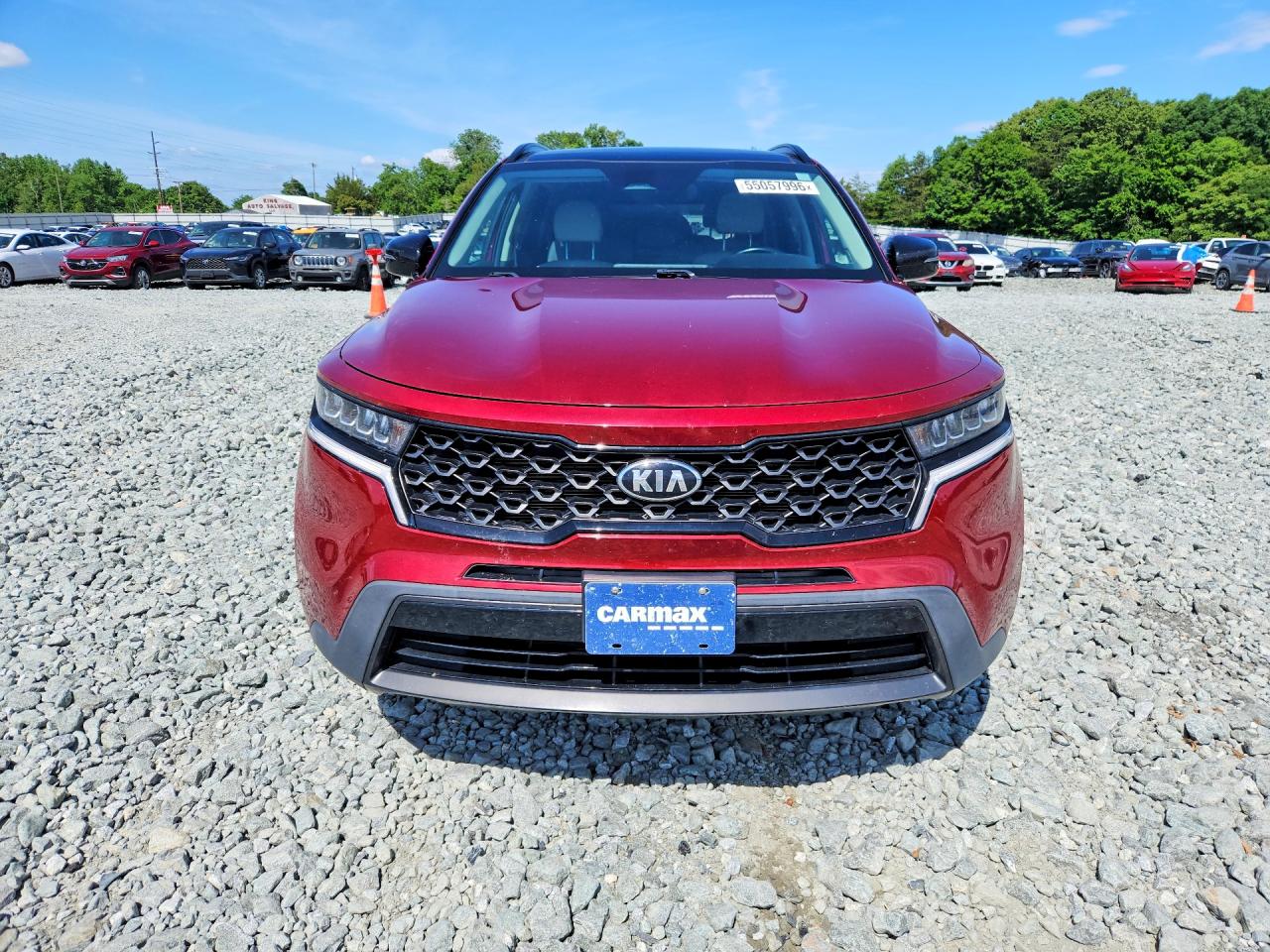 2021 Kia Sorento S Red vin: 5XYRLDLC8MG022372