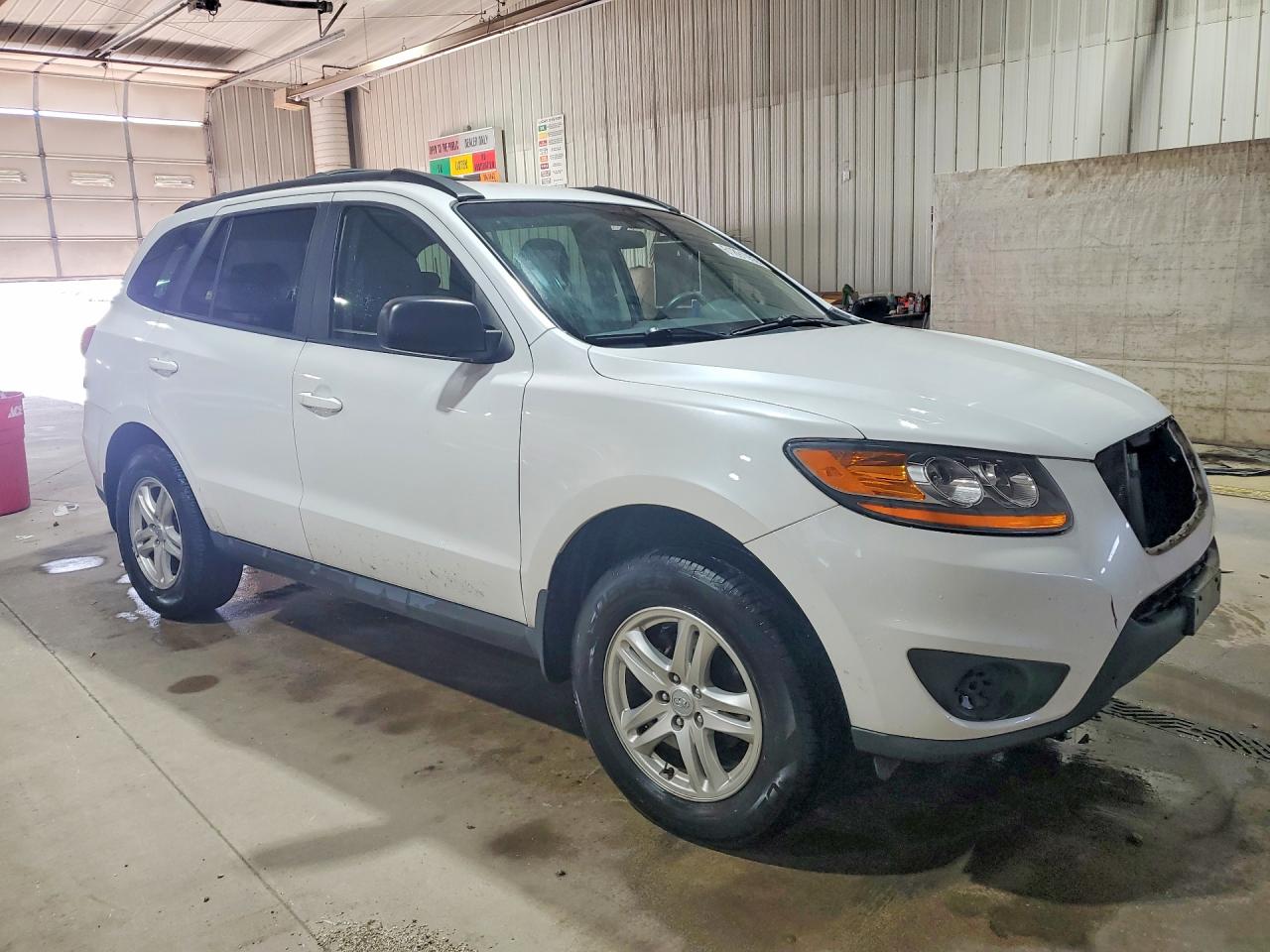 2011 Hyundai Santa Fe Gls White vin: 5XYZG3AB0BG012716