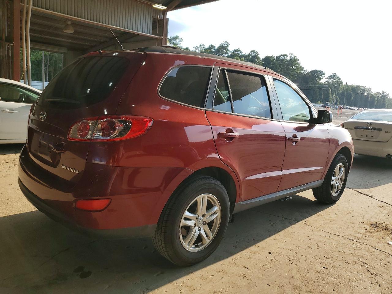 2011 Hyundai Santa Fe Gls Red vin: 5XYZG3AB0BG017334