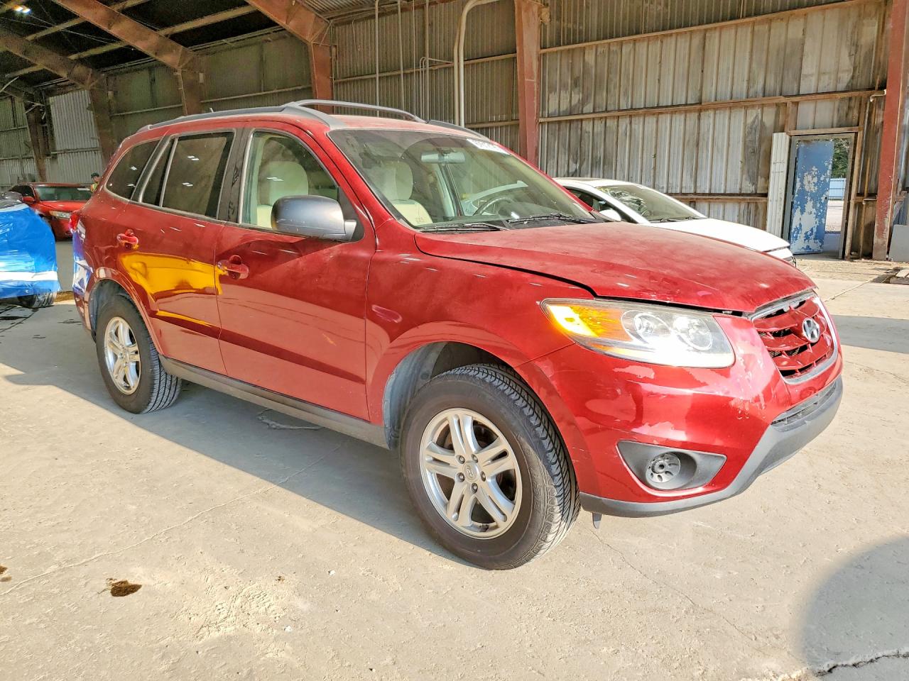 2011 Hyundai Santa Fe Gls Red vin: 5XYZG3AB0BG017334