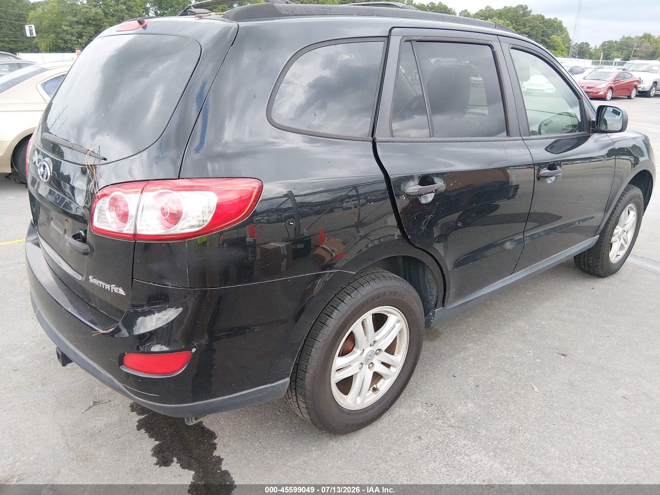 2011 Hyundai Santa Fe Gls Black vin: 5XYZG3AB0BG028334