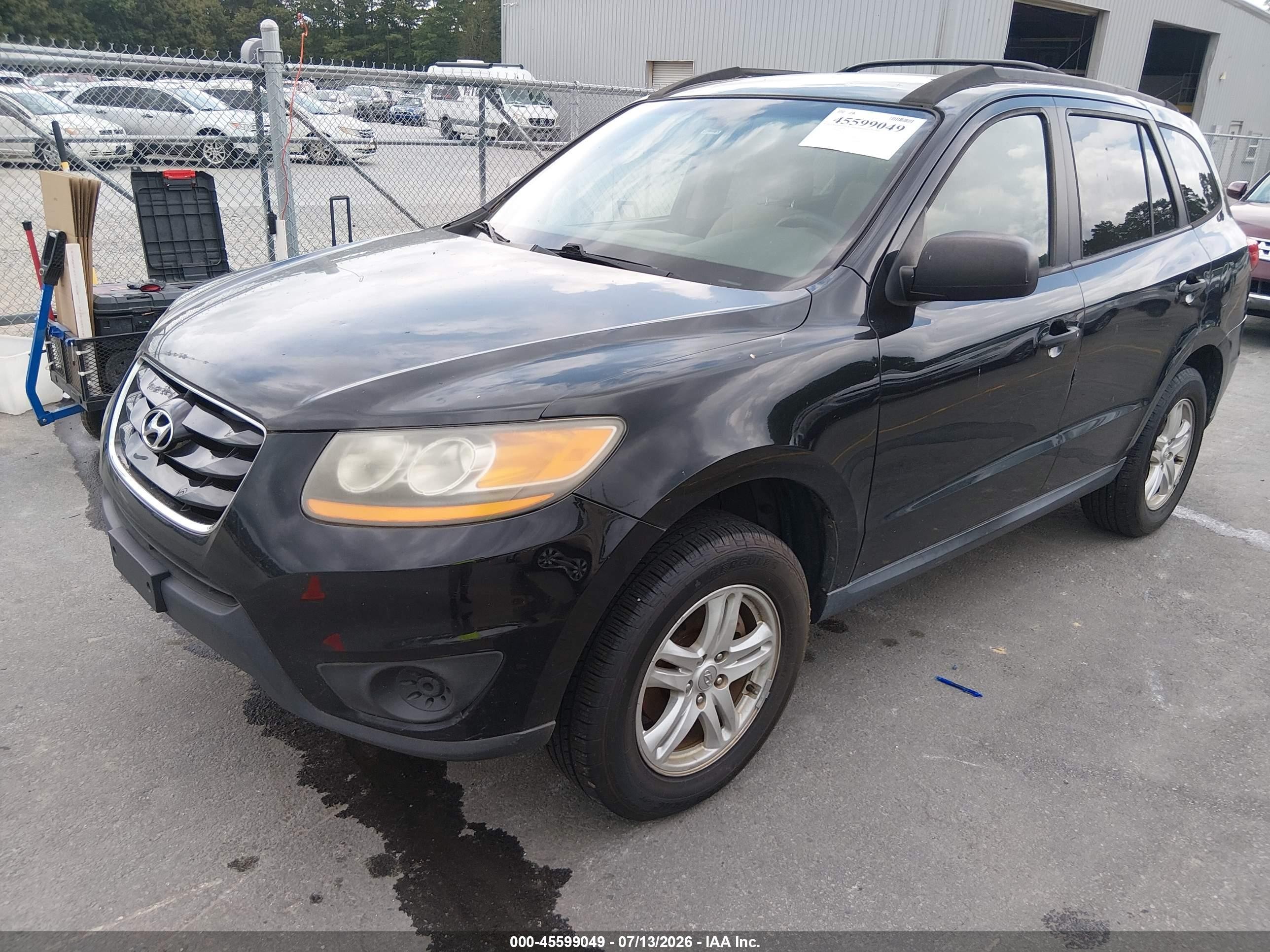 2011 Hyundai Santa Fe Gls Black vin: 5XYZG3AB0BG028334