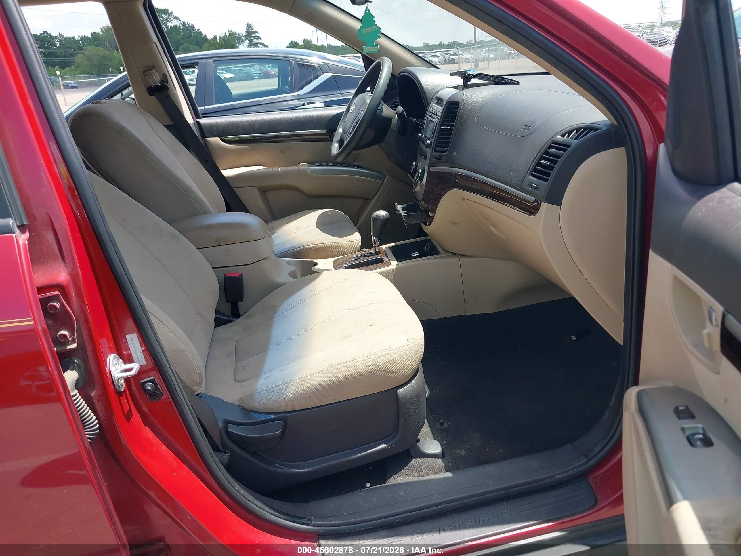 2011 Hyundai Santa Fe Gls Red vin: 5XYZG3AB0BG040497