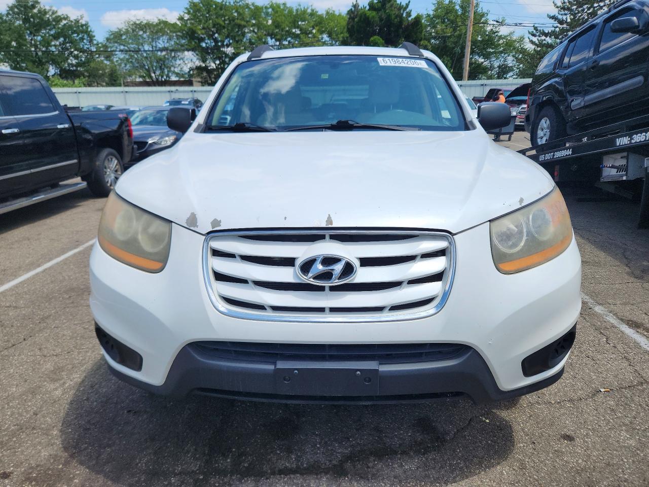 2011 Hyundai Santa Fe Gls White vin: 5XYZG3AB0BG085200