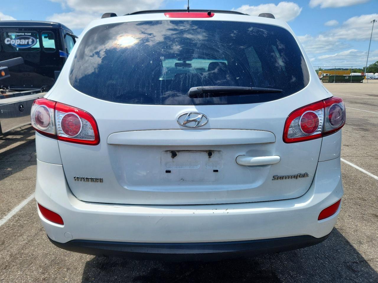 2011 Hyundai Santa Fe Gls White vin: 5XYZG3AB0BG085200