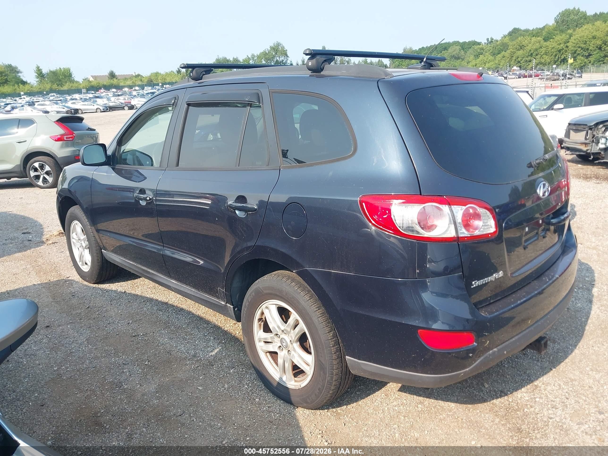 2012 Hyundai Santa Fe Gls Navy vin: 5XYZG3AB0CG099695