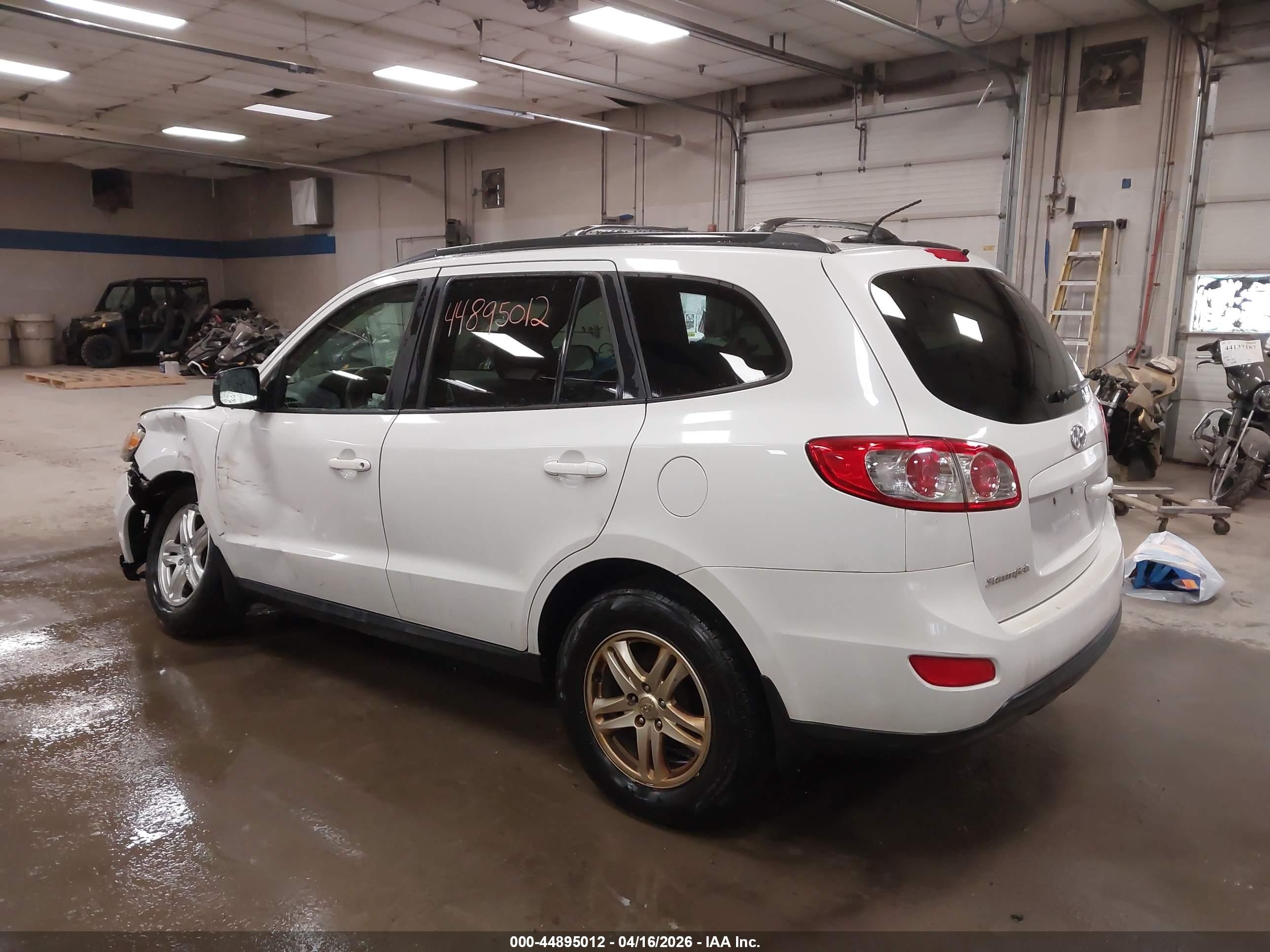2012 Hyundai Santa Fe Gls Белый vin: 5XYZG3AB0CG130914