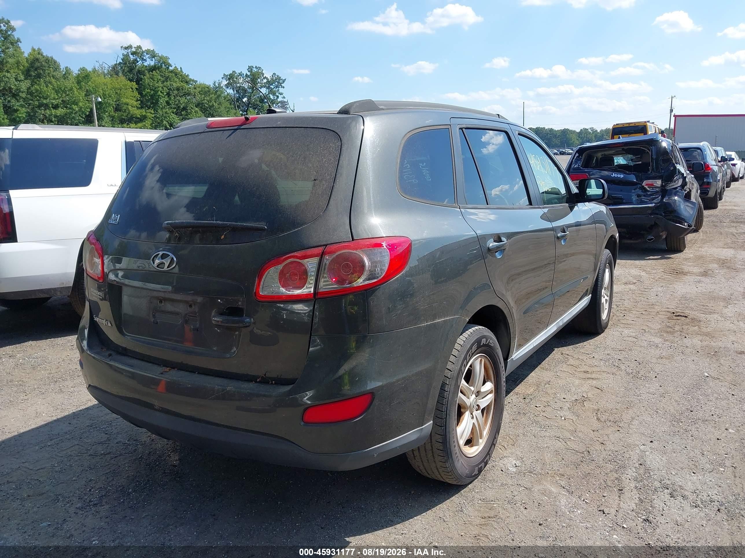 2012 Hyundai Santa Fe Gls Gray vin: 5XYZG3AB0CG139919