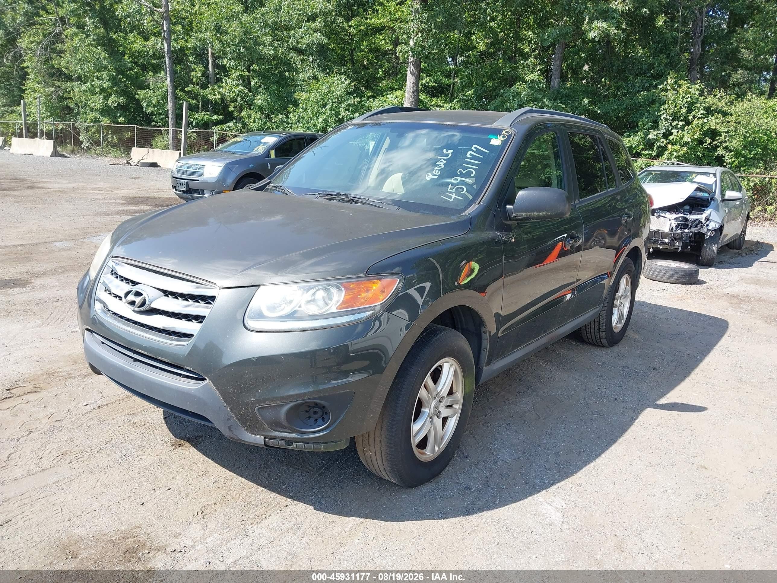 2012 Hyundai Santa Fe Gls Gray vin: 5XYZG3AB0CG139919