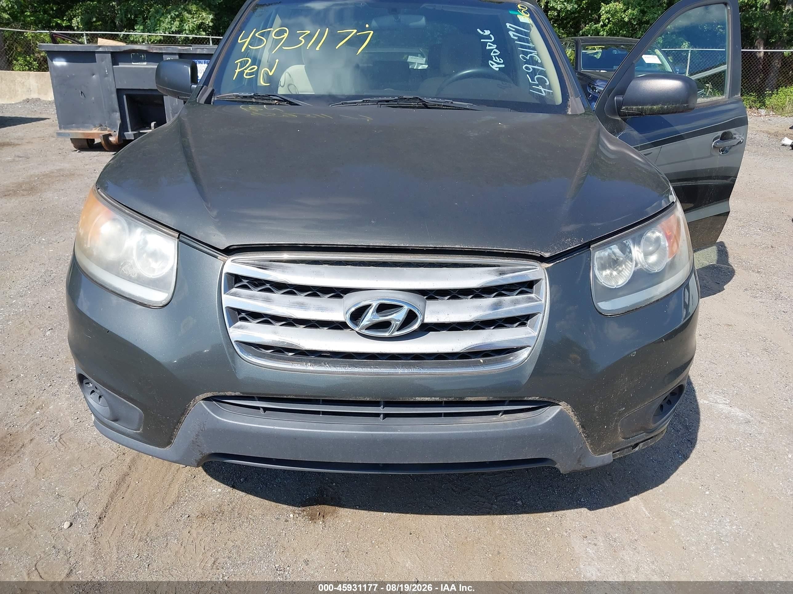 2012 Hyundai Santa Fe Gls Gray vin: 5XYZG3AB0CG139919