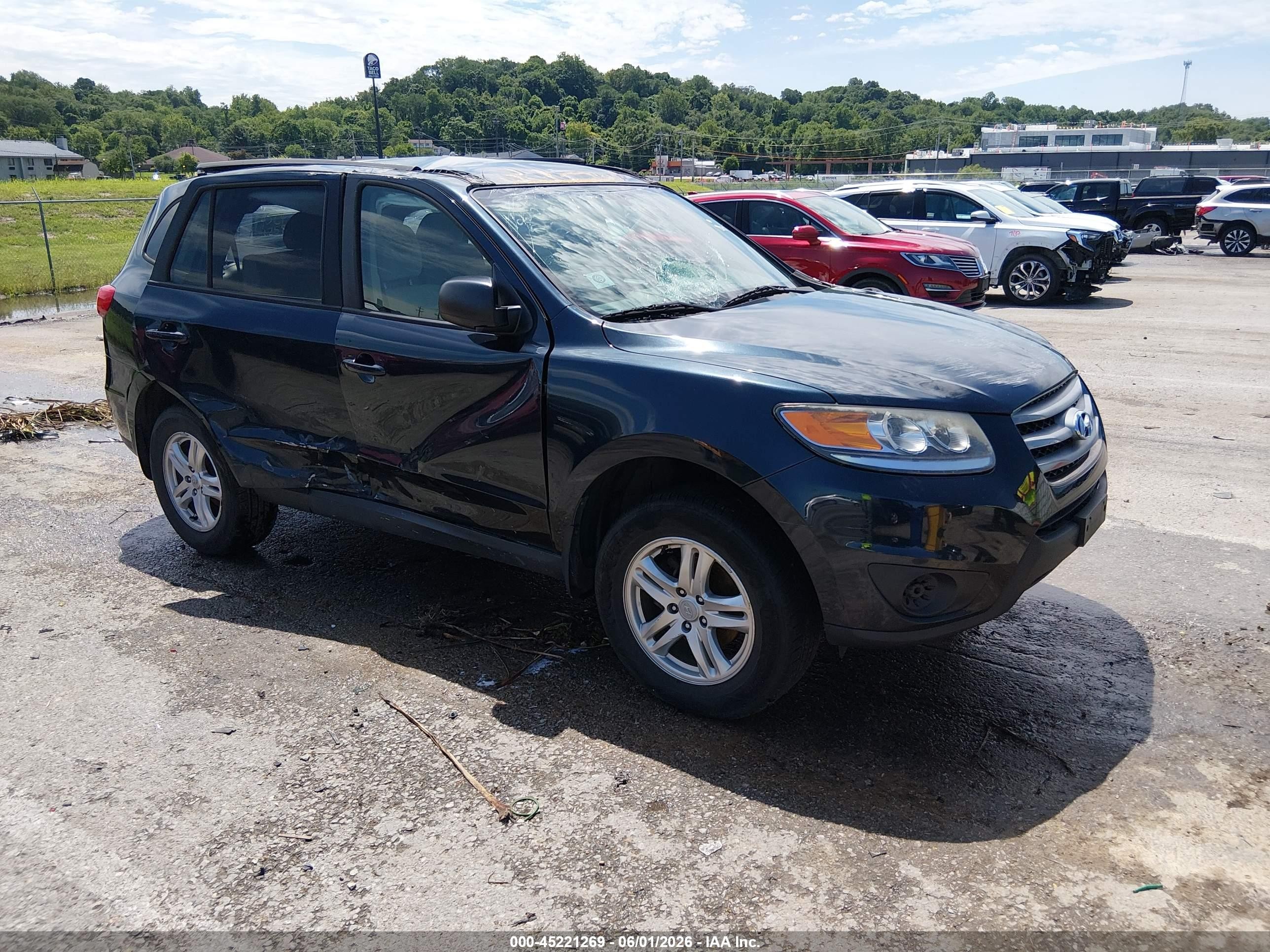 2012 Hyundai Santa Fe Gls Blue vin: 5XYZG3AB0CG148684