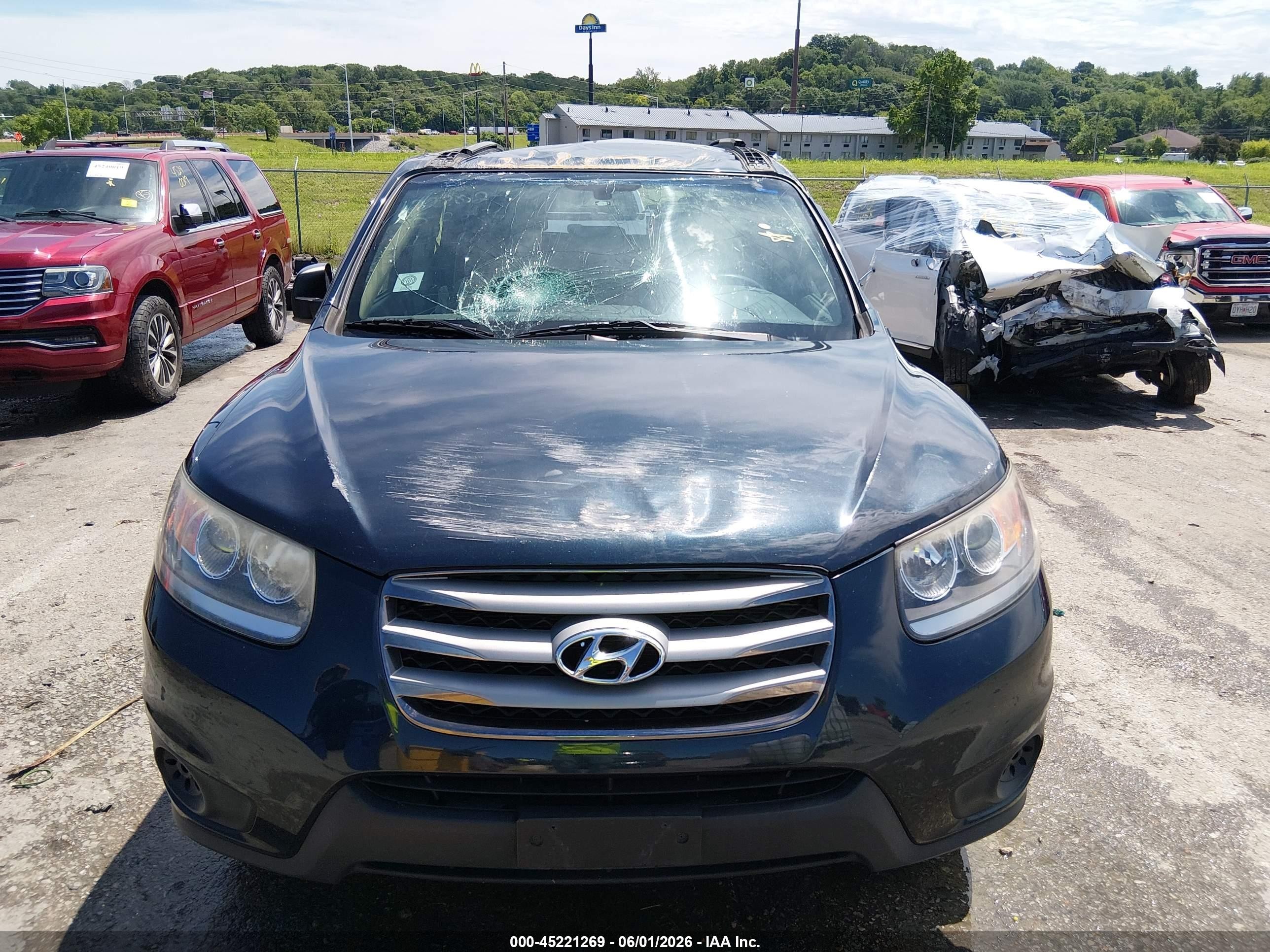 2012 Hyundai Santa Fe Gls Blue vin: 5XYZG3AB0CG148684
