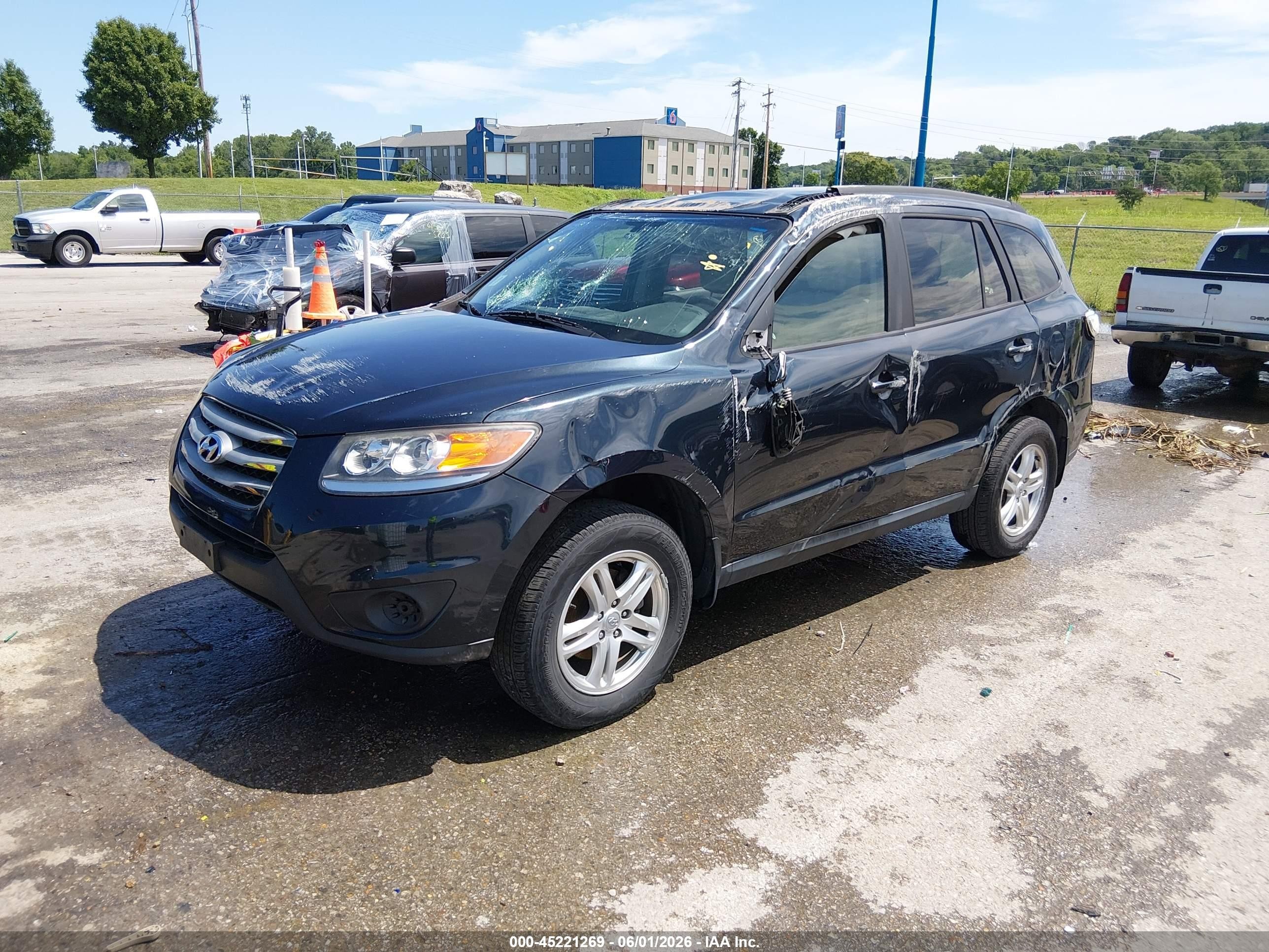 2012 Hyundai Santa Fe Gls Blue vin: 5XYZG3AB0CG148684