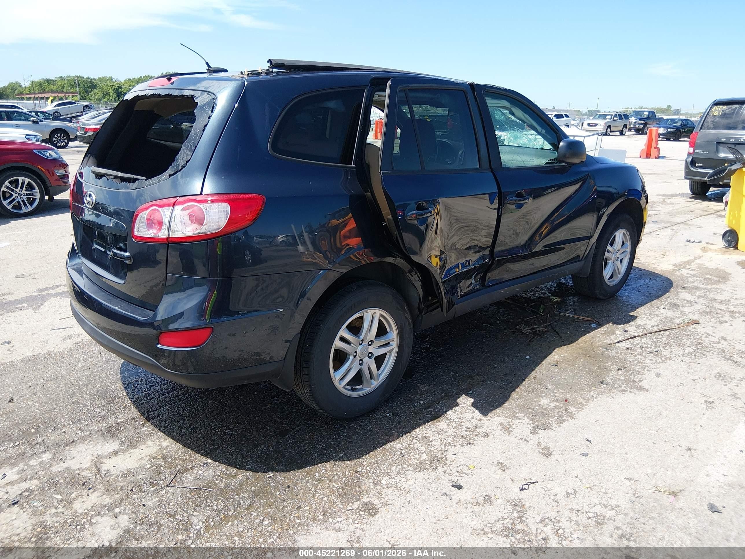 2012 Hyundai Santa Fe Gls Blue vin: 5XYZG3AB0CG148684