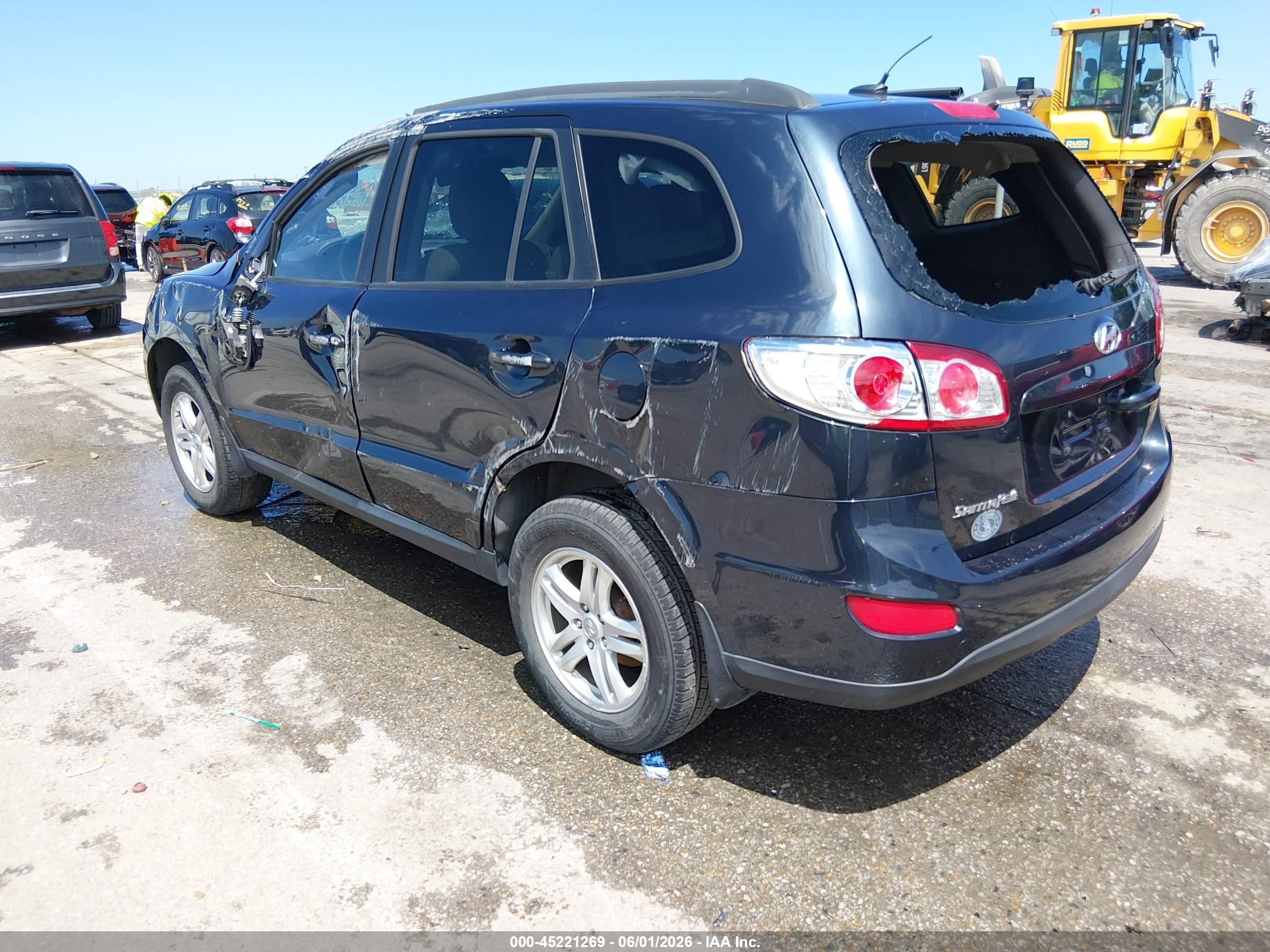 2012 Hyundai Santa Fe Gls Blue vin: 5XYZG3AB0CG148684