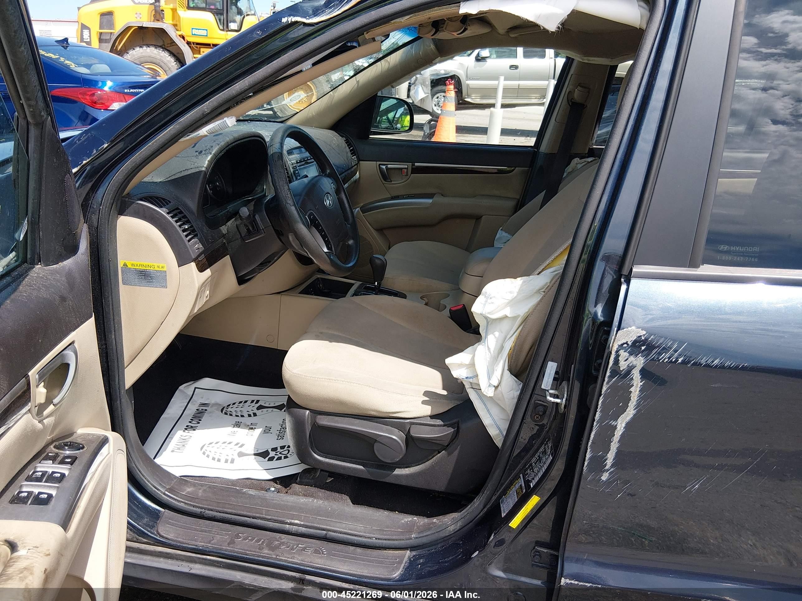 2012 Hyundai Santa Fe Gls Blue vin: 5XYZG3AB0CG148684