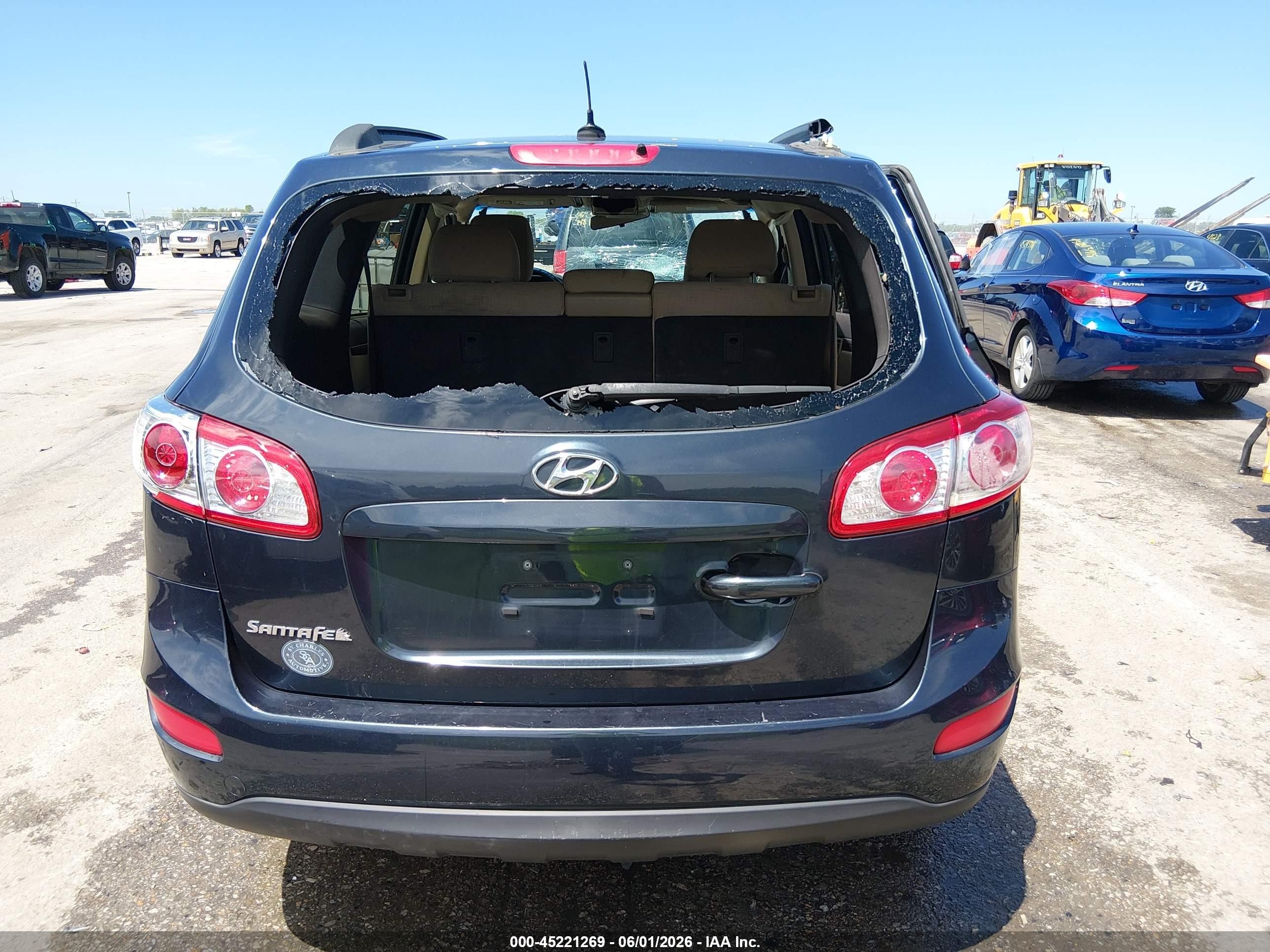 2012 Hyundai Santa Fe Gls Blue vin: 5XYZG3AB0CG148684