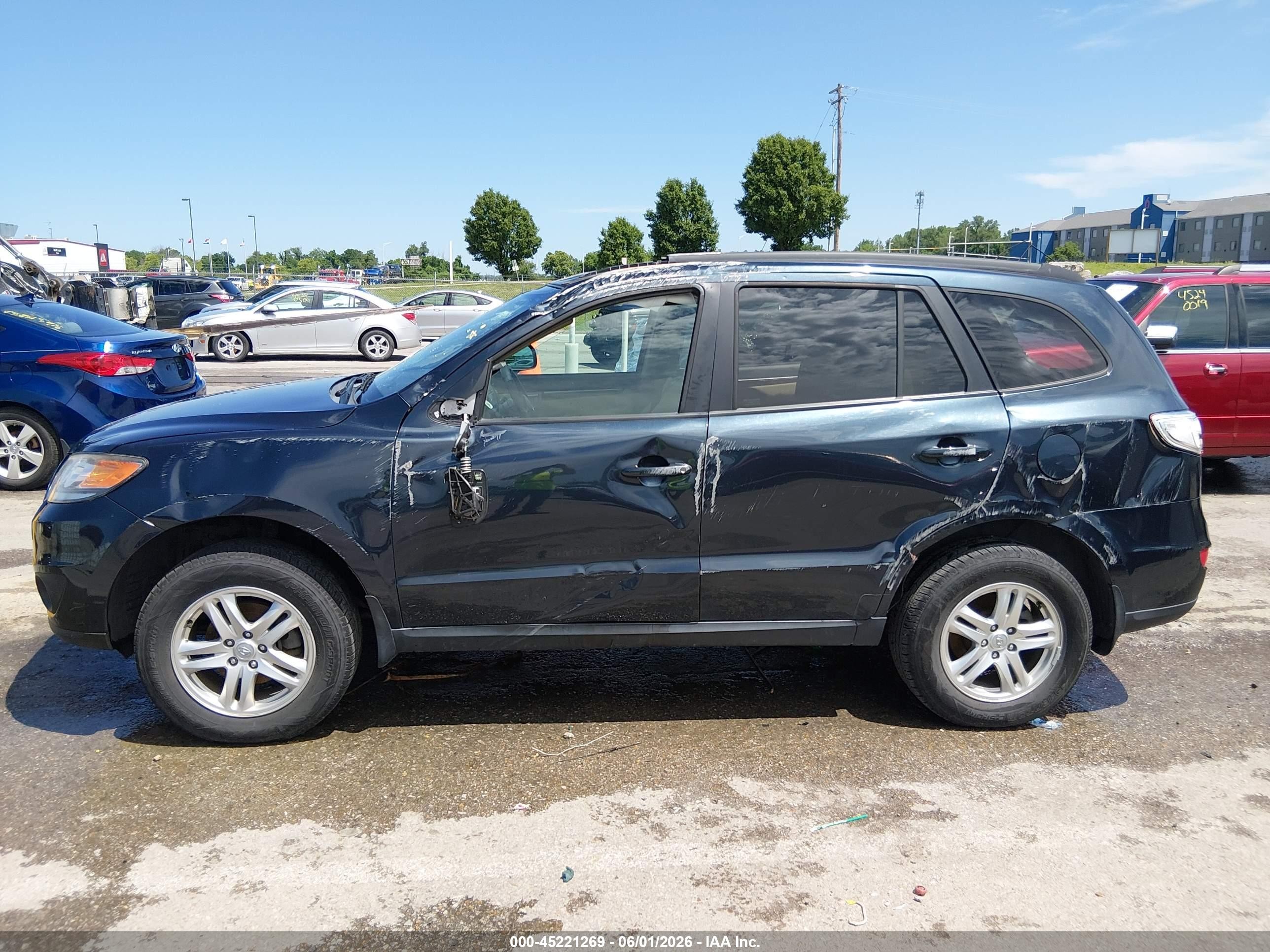 2012 Hyundai Santa Fe Gls Blue vin: 5XYZG3AB0CG148684