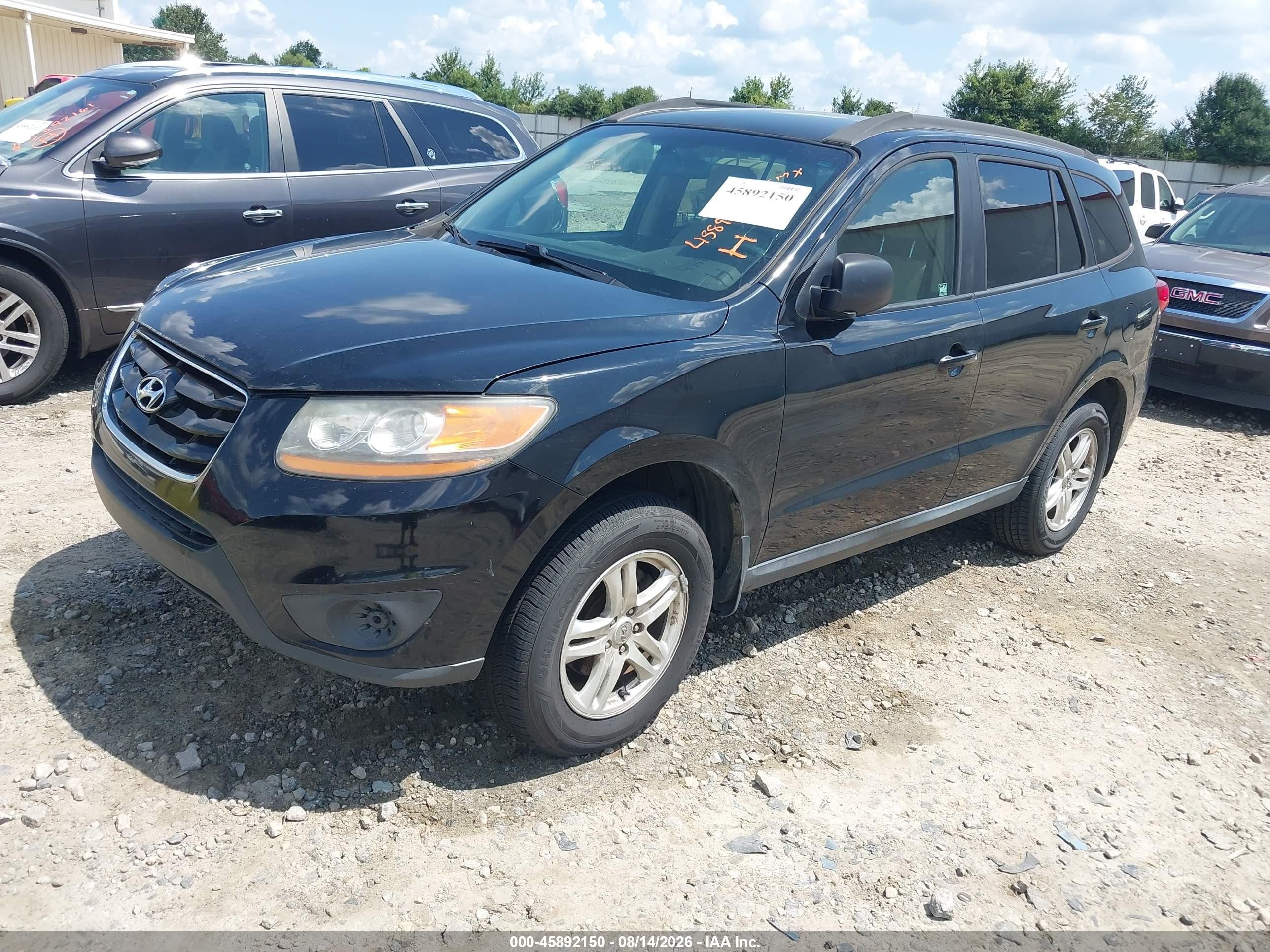 2011 Hyundai Santa Fe Gls Черный vin: 5XYZG3AB1BG078028