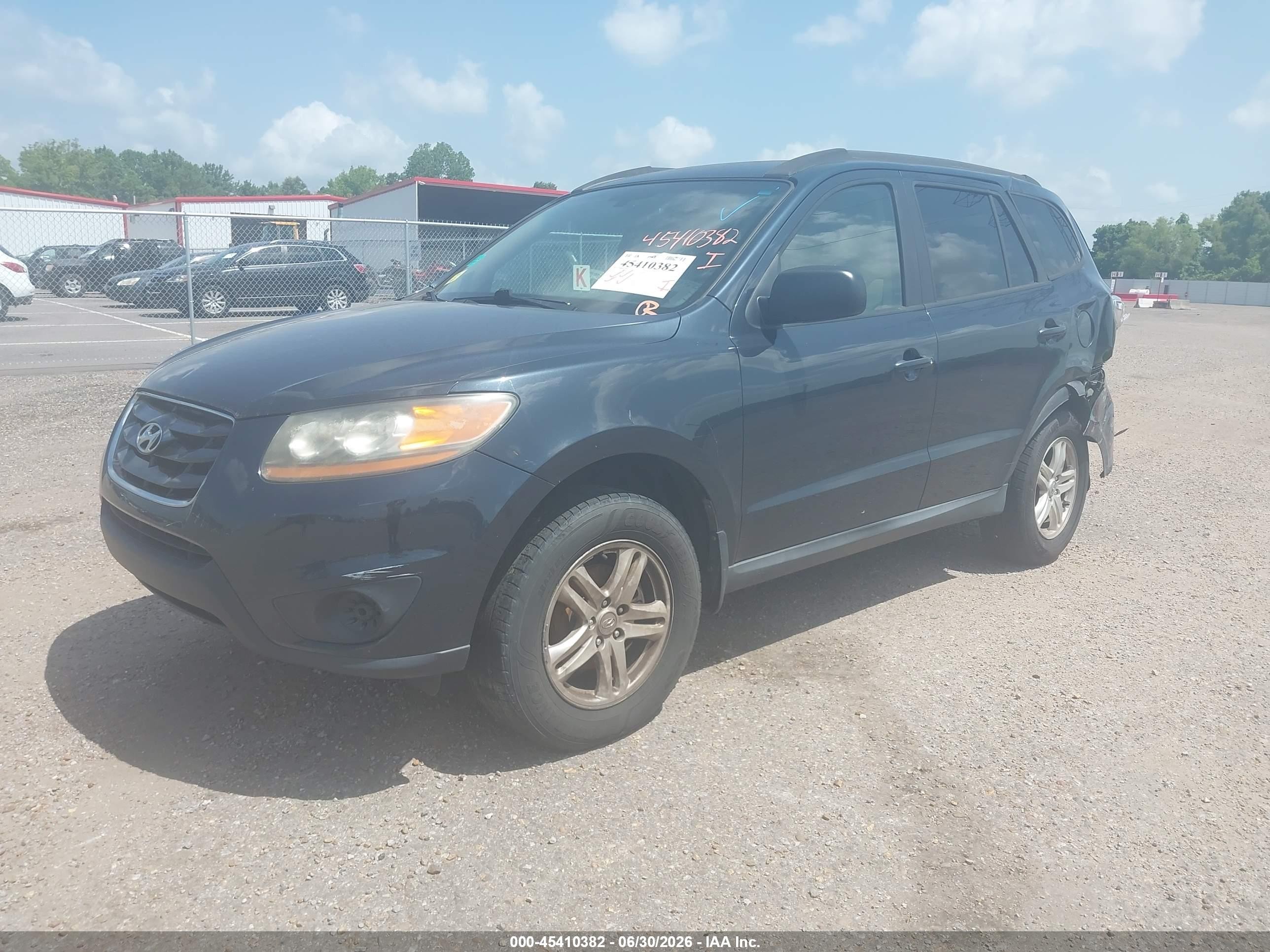 2011 Hyundai Santa Fe Gls Blue vin: 5XYZG3AB1BG083150