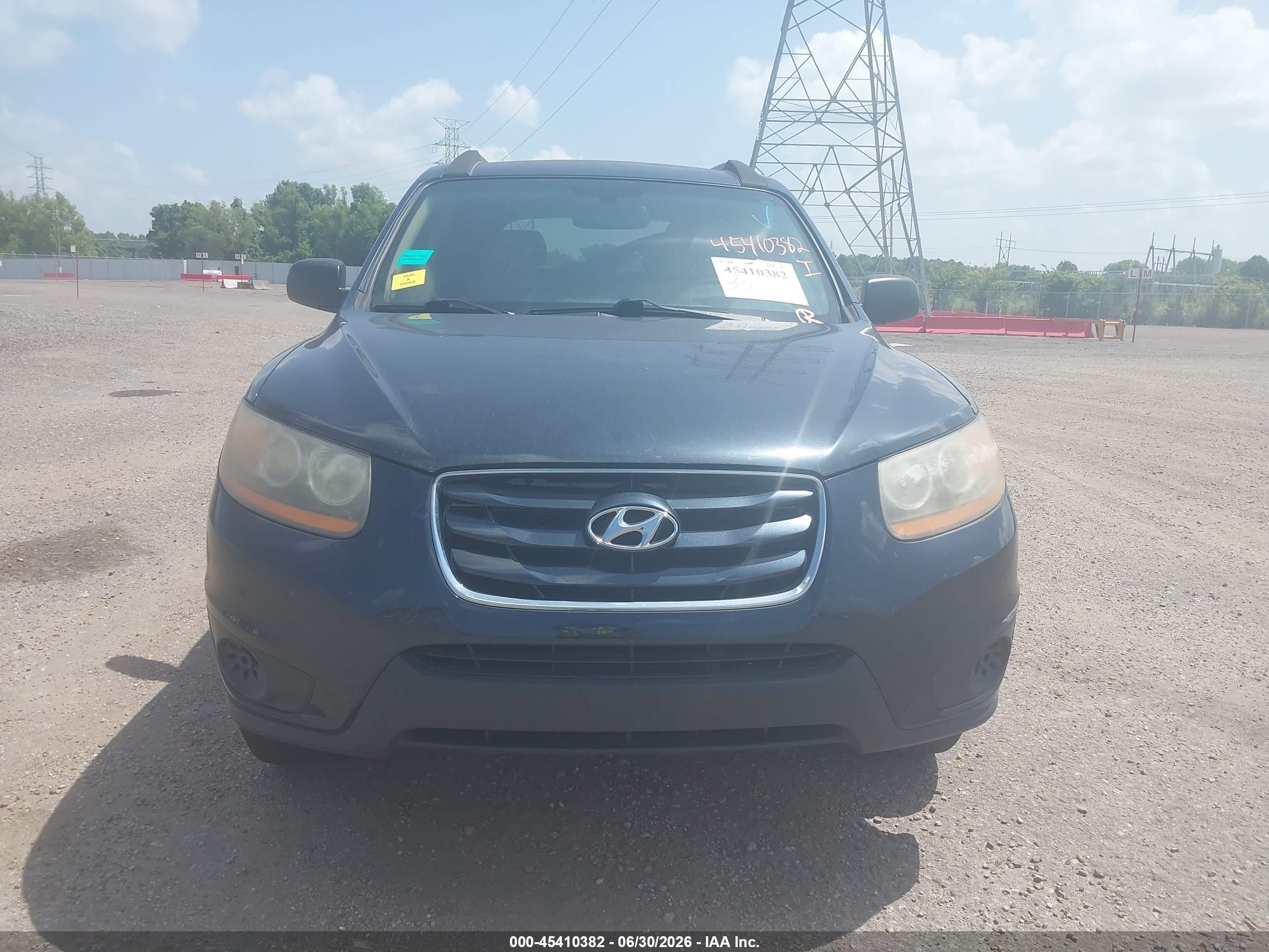 2011 Hyundai Santa Fe Gls Blue vin: 5XYZG3AB1BG083150