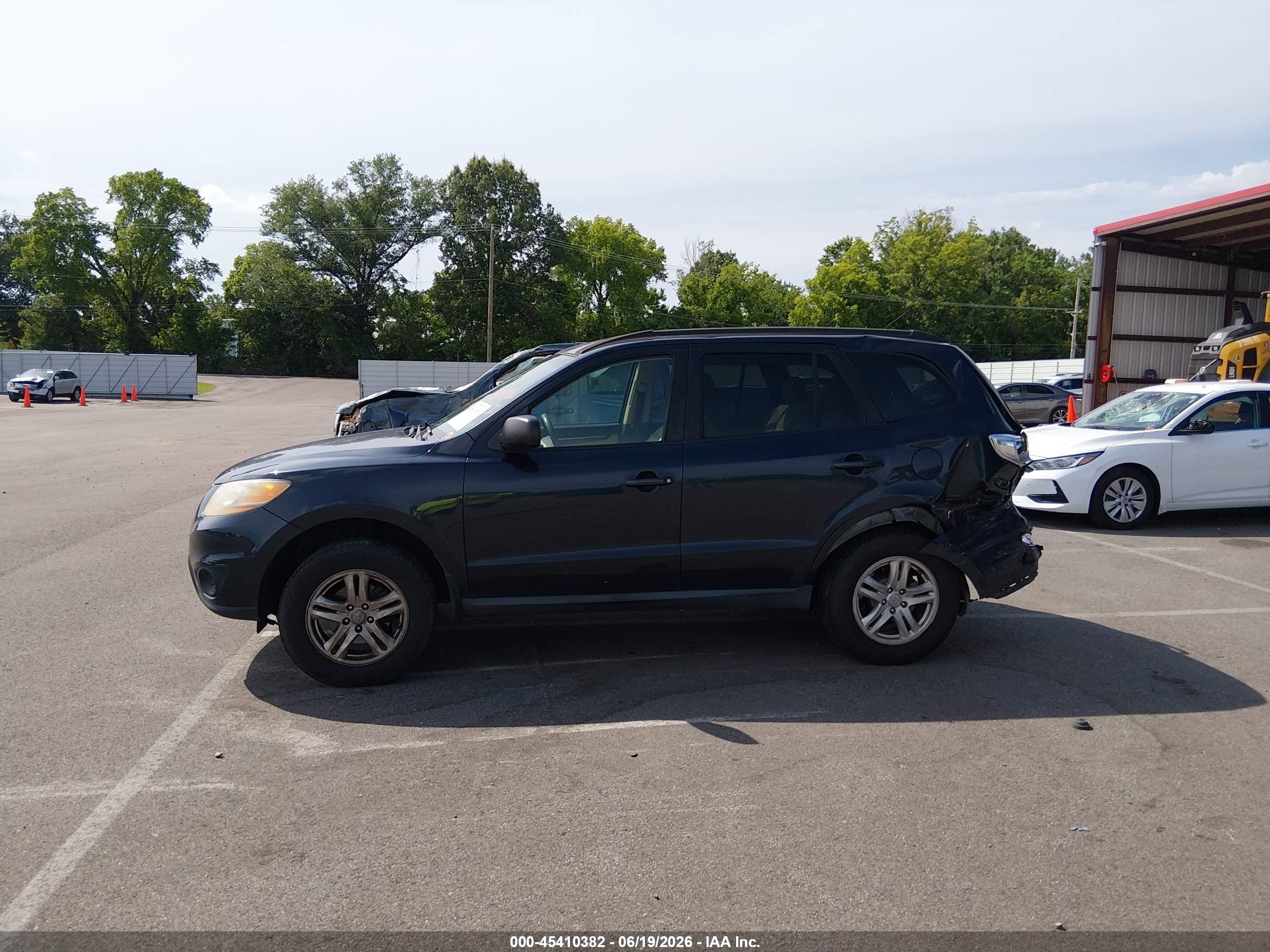 2011 Hyundai Santa Fe Gls Blue vin: 5XYZG3AB1BG083150
